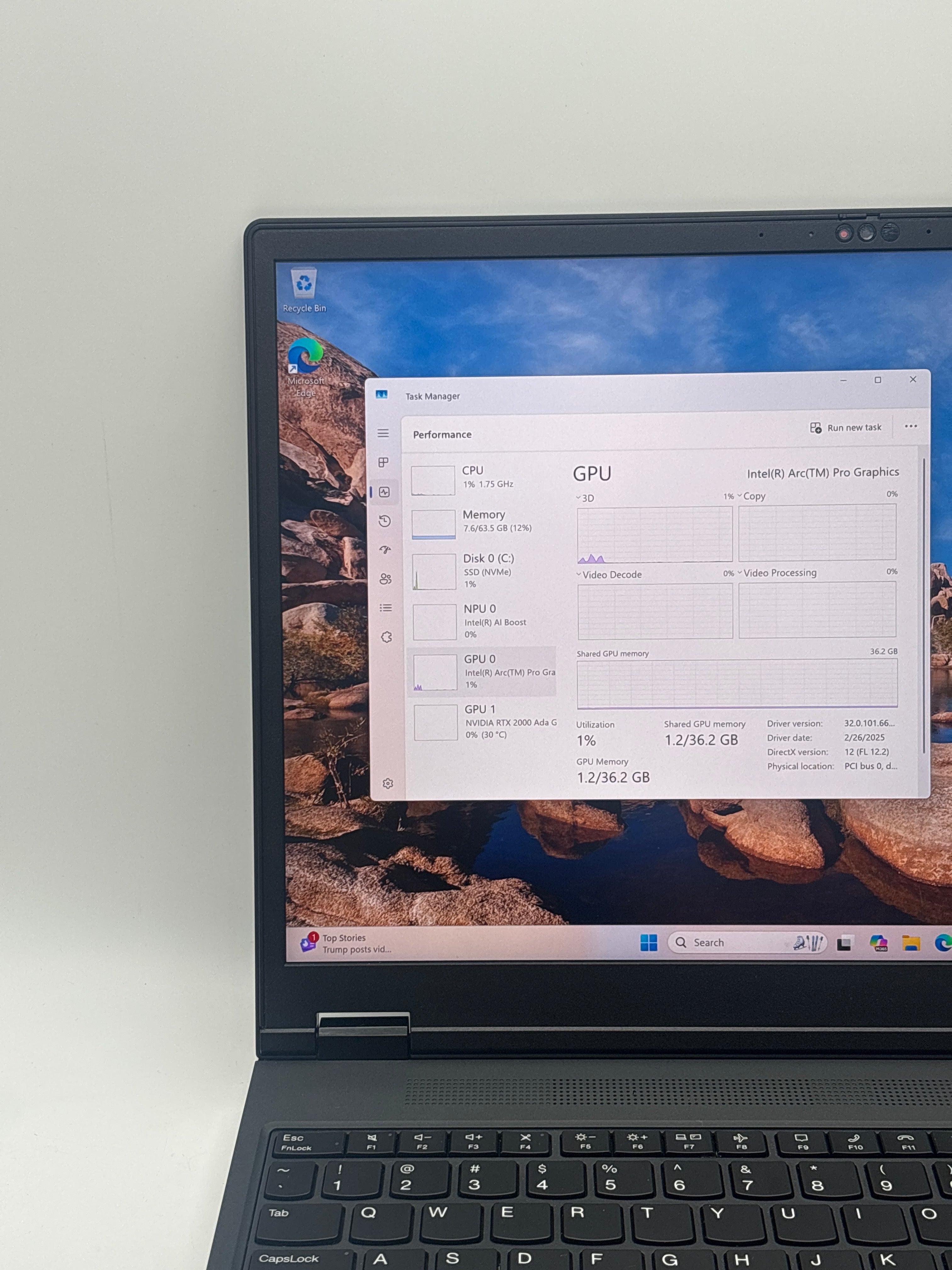 Lenovo ThinkPad P16v Gen 2 Ultra 7 155H 64 GB RAM 1 TB SSD RTX 2000