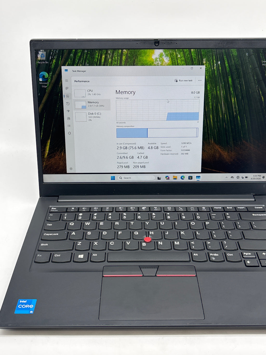 Lenovo ThinkPad E14 Gen 2 i5-1135G7 8GB RAM 256GB SSD - Used