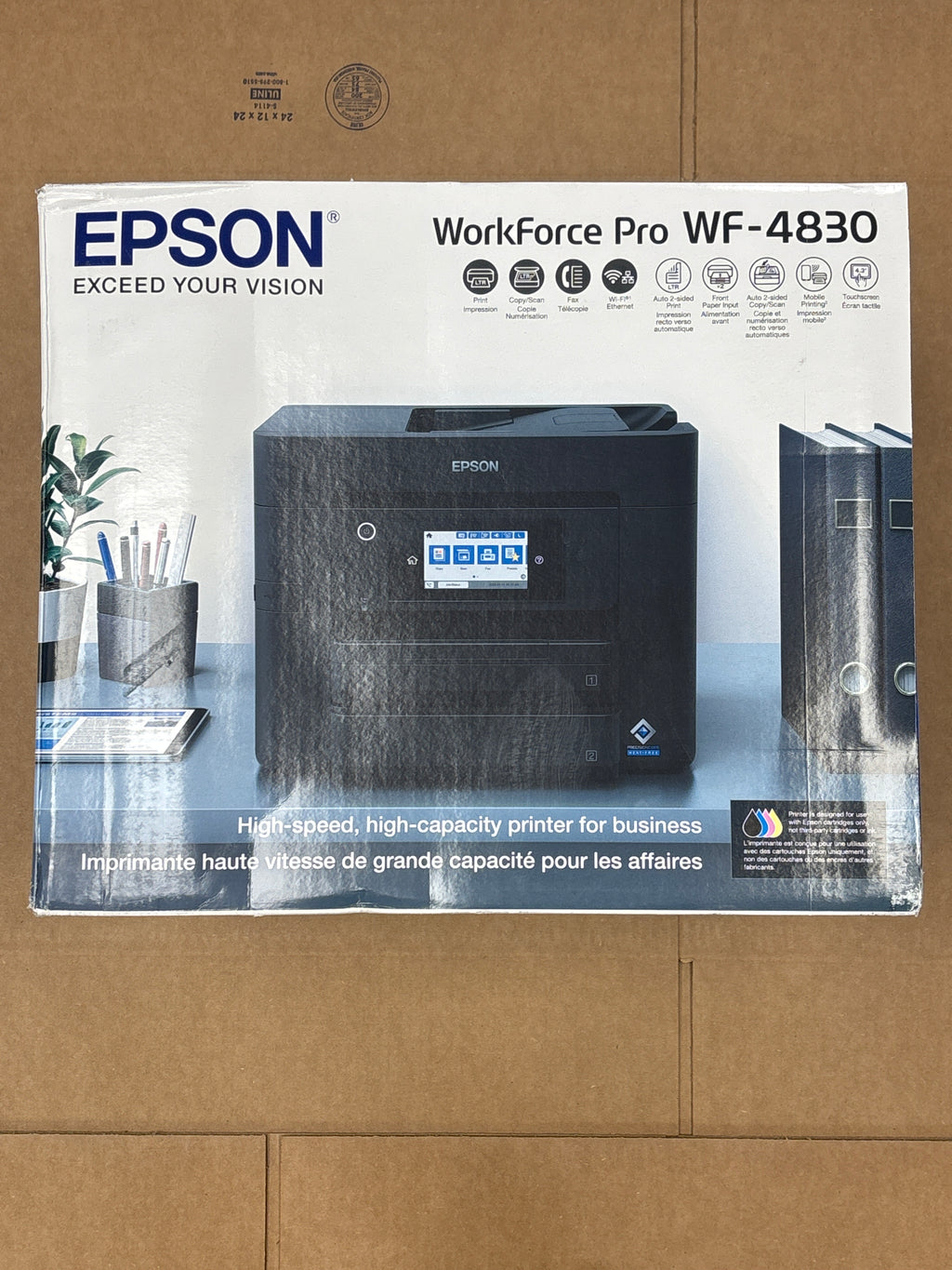 Epson WorkForce Pro WF-4830 Wireless All-in-One Printer - Black