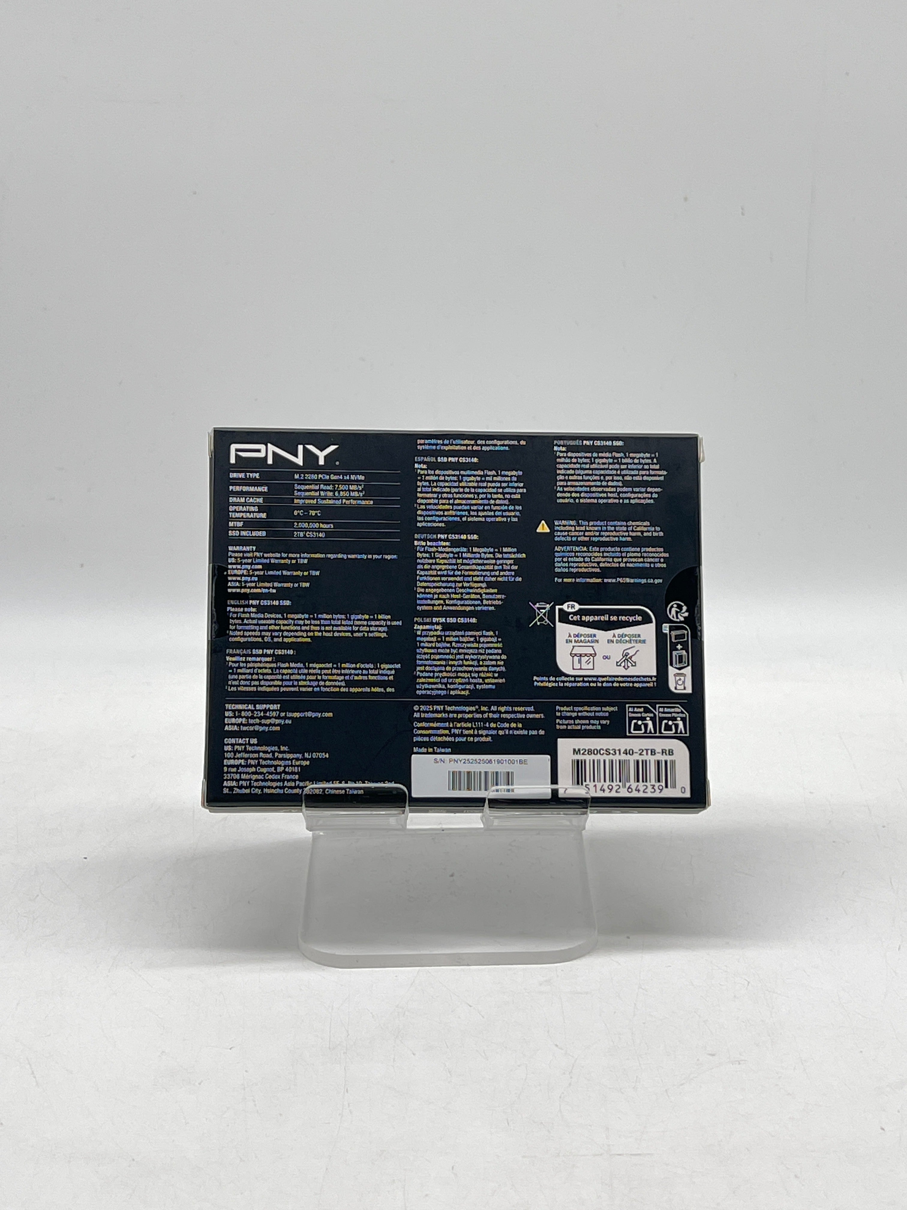 PNY XLR8 CS3140 2TB NVMe M.2 PCIe Gen4 SSD - New