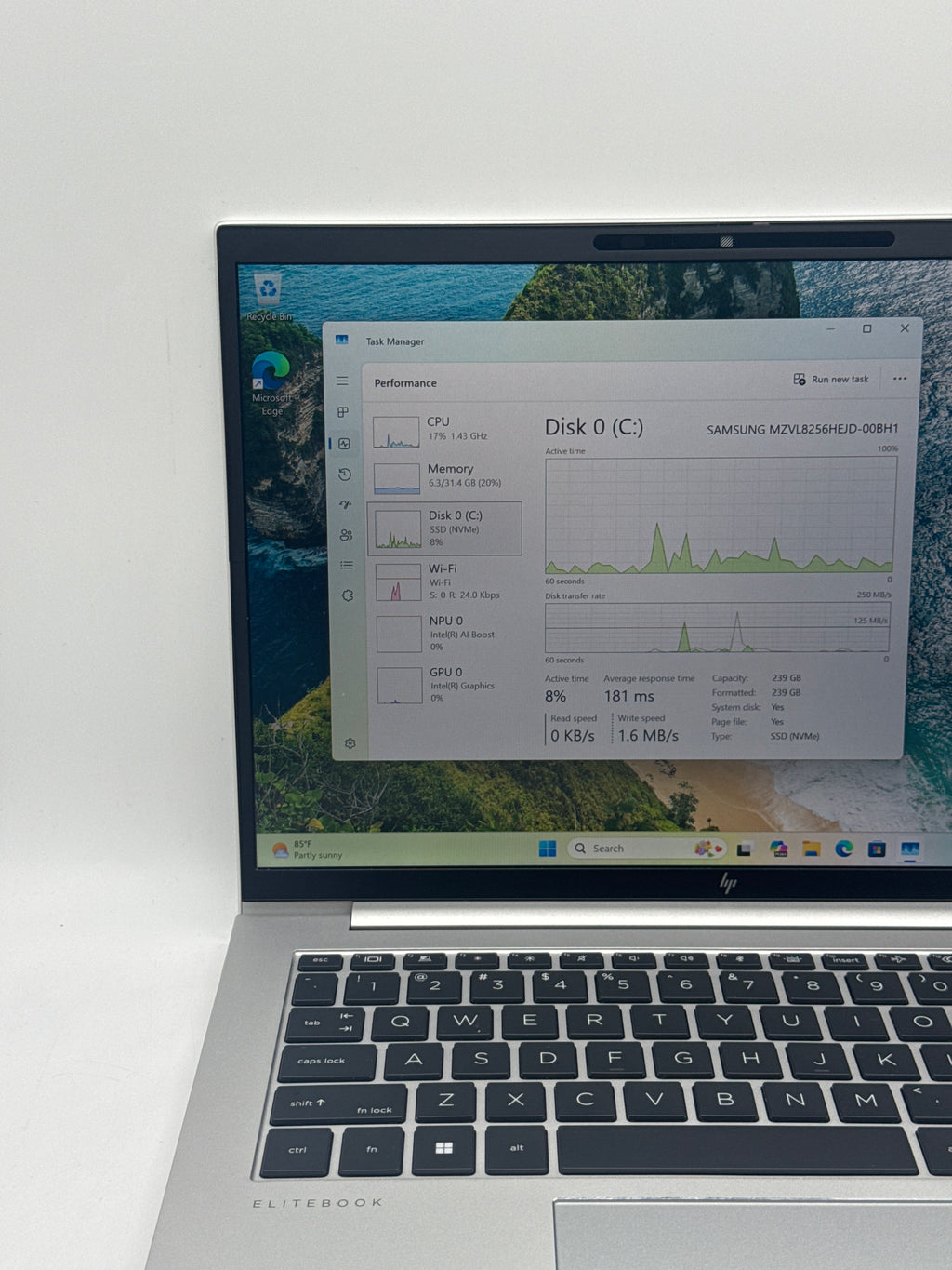 HP EliteBook 840 G11 Ultra 5 135U 32GB RAM 256GB SSD