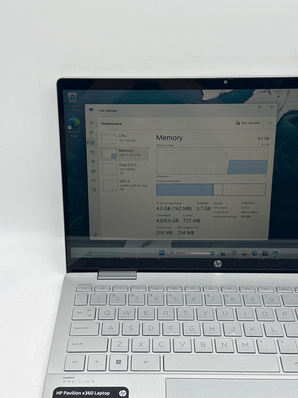 HP Pavilion x360 14" Core i5-1235U 8GB RAM 512GB SSD - Used