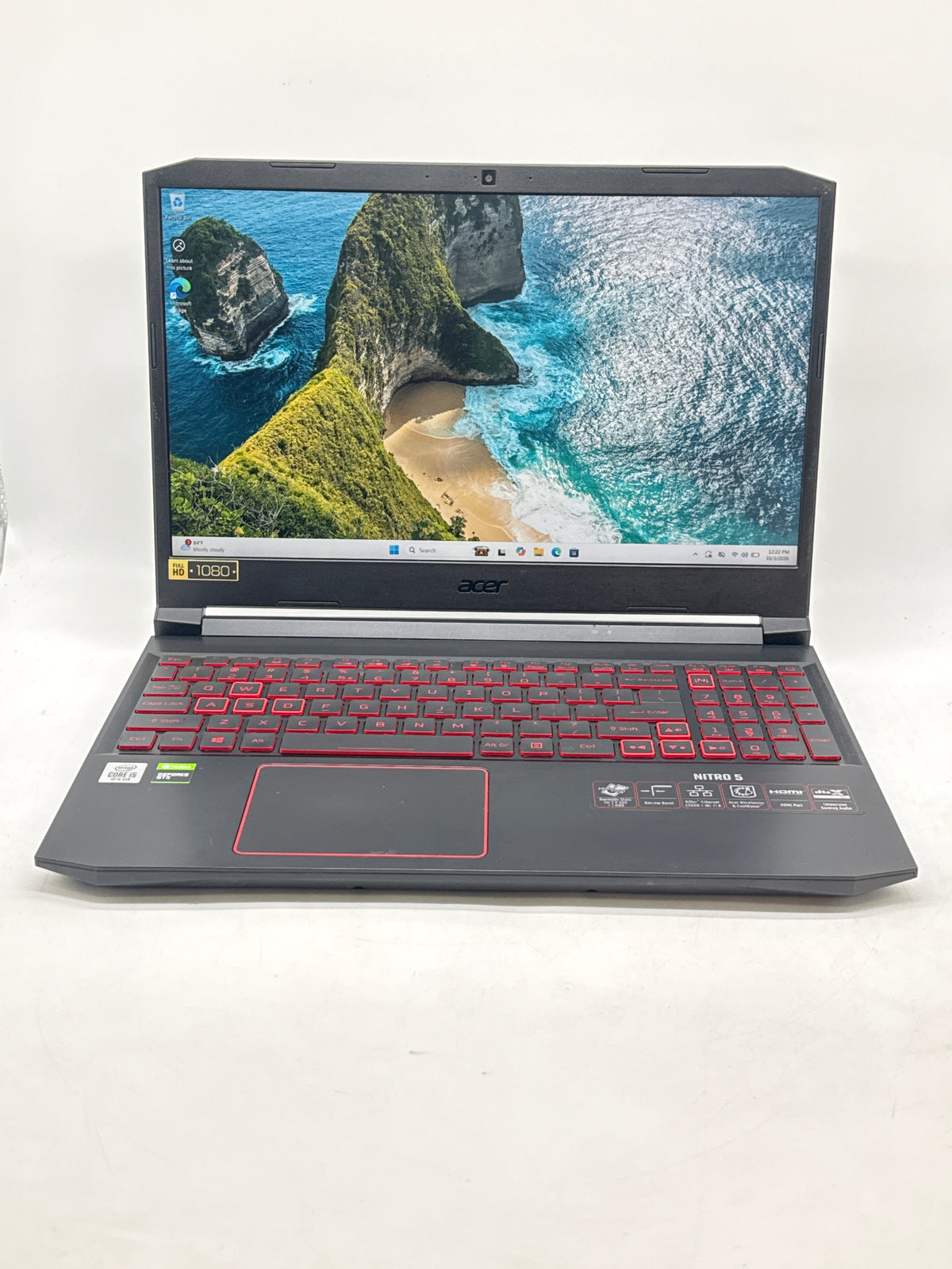 Acer Nitro 5 N20C1 15.6in i5-10300H 8GB RAM 256GB SSD GTX 1650 - Used
