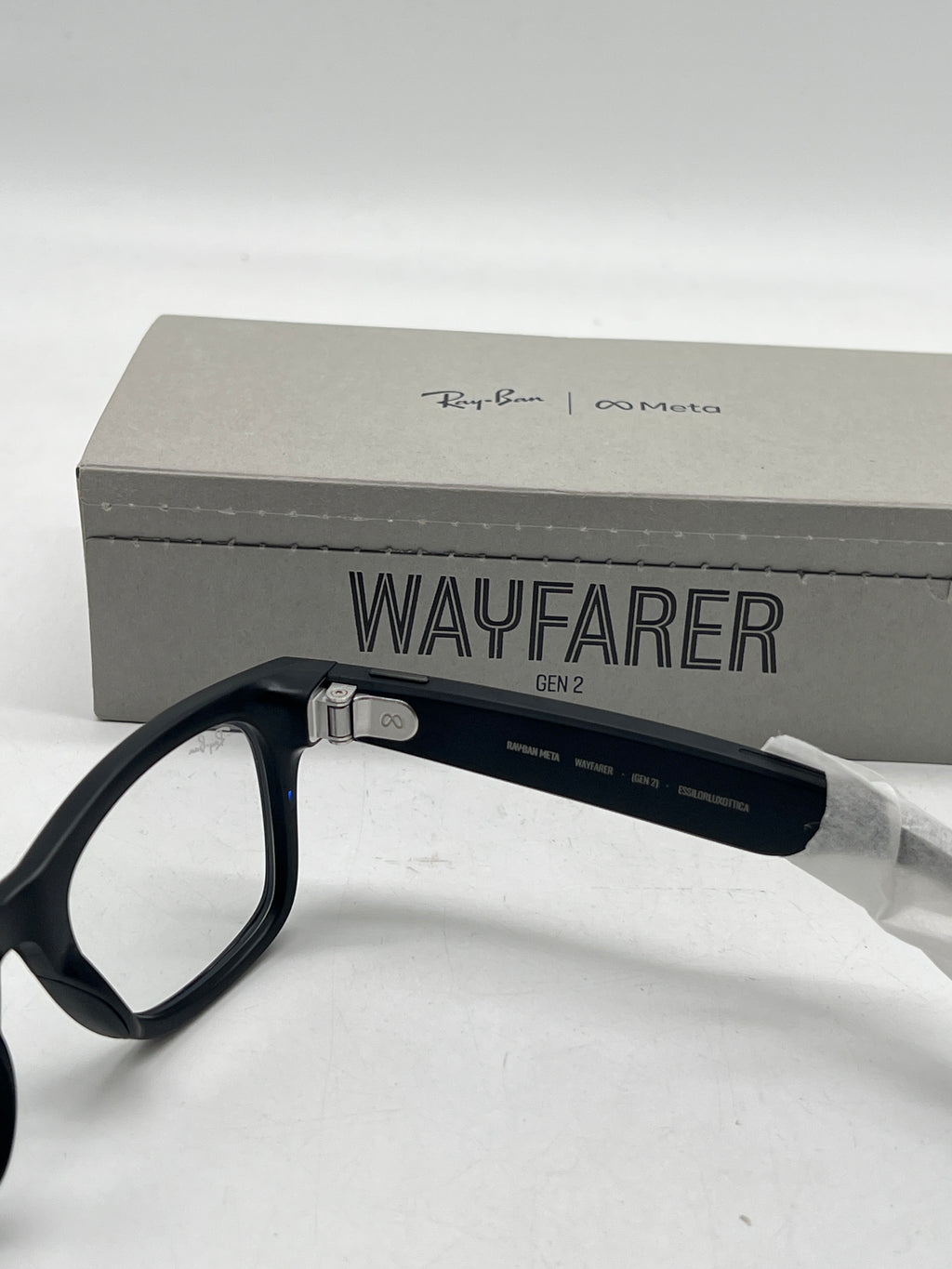 Ray-Ban Meta Wayfarer RW4012 Gen 2 Smart Glasses Matte Black Transitions Gray