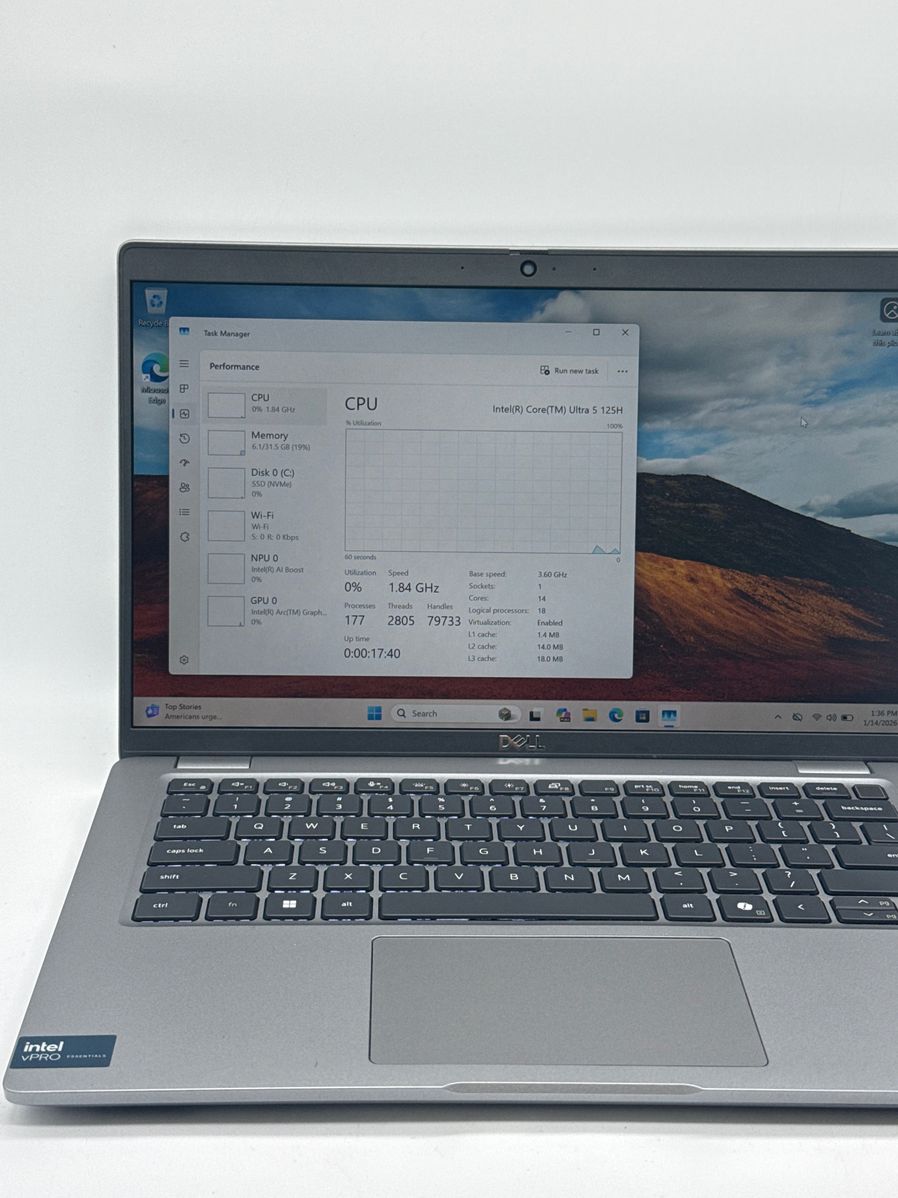 Dell Precision 3490 Ultra 5 125H 32GB RAM 256GB SSD