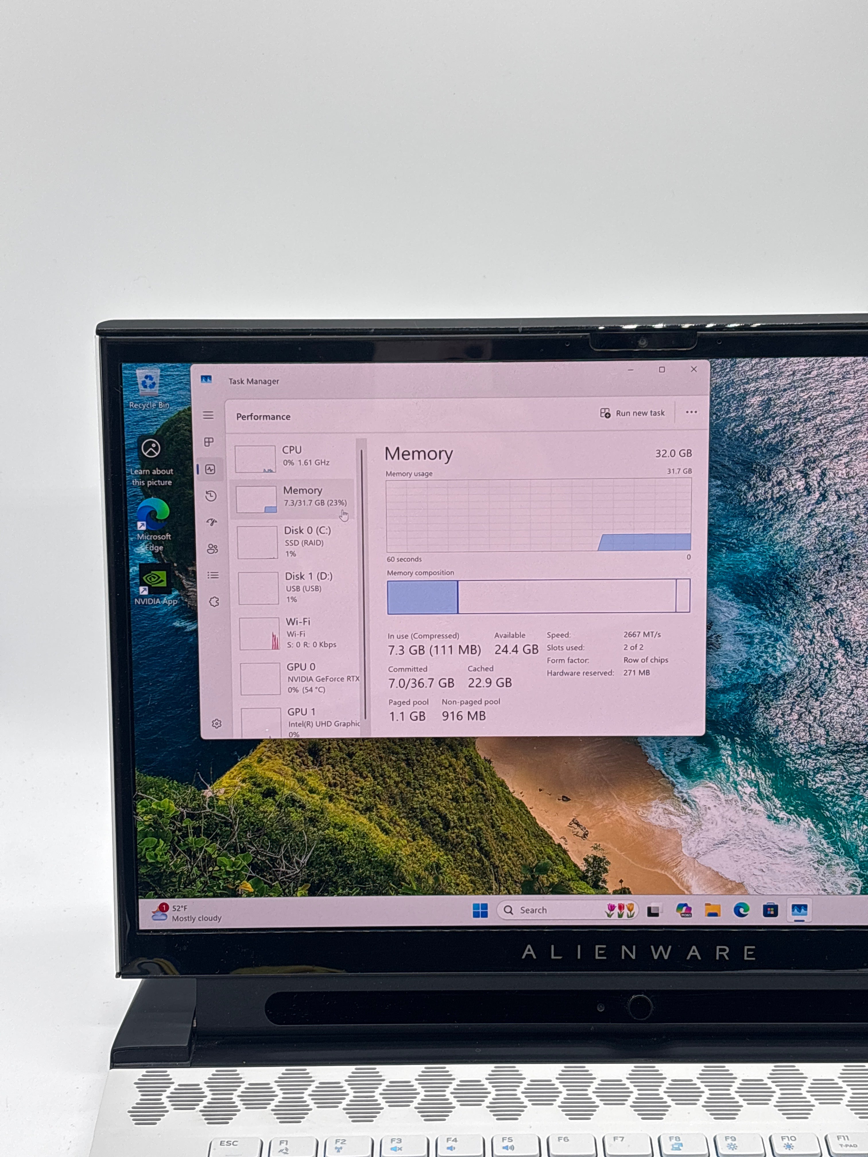 Dell Alienware M15 R3 15 inch Intel i7 10th Gen 32GB RAM 1TB SSD RTX 2070 Super