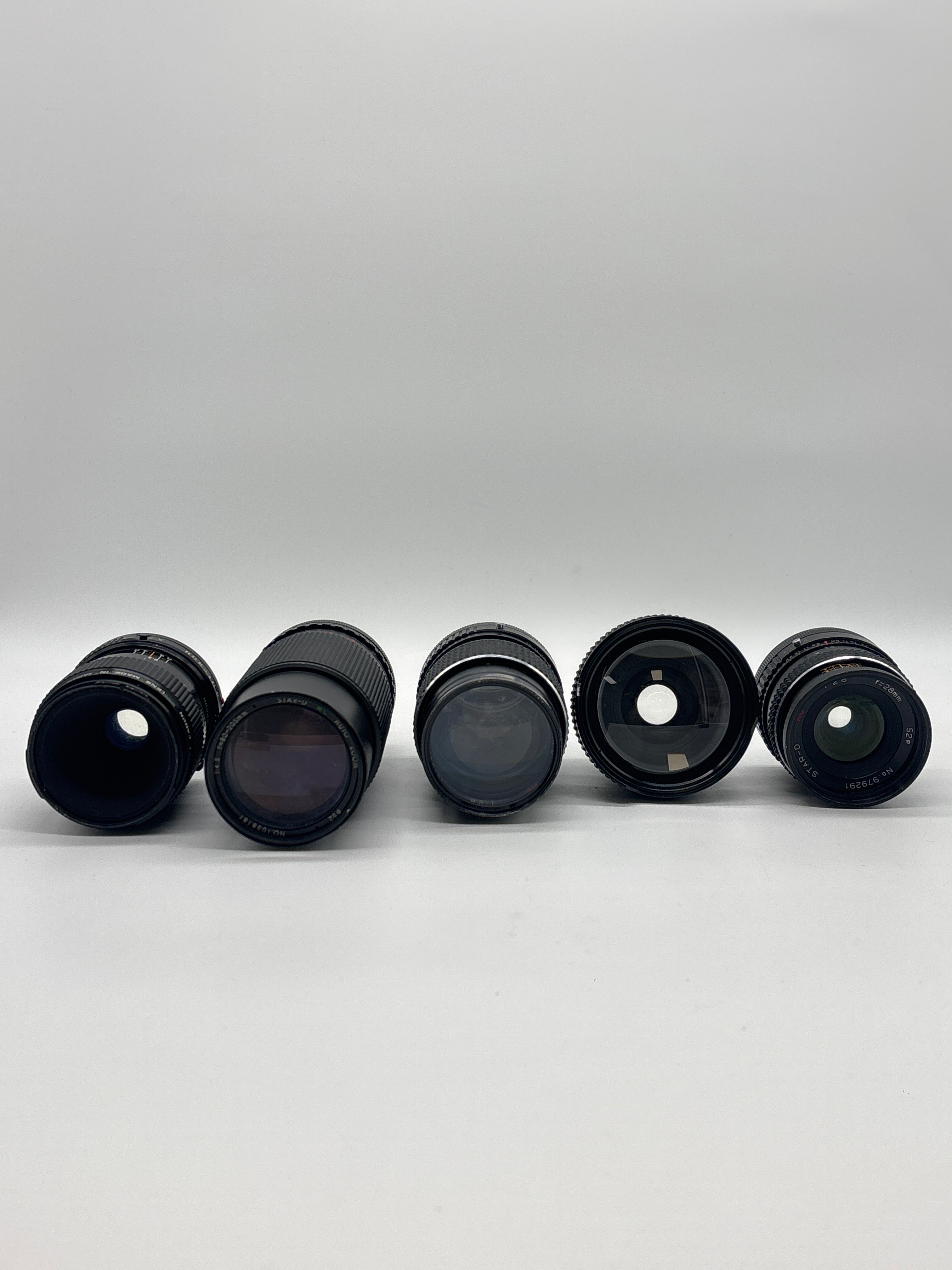 Lot of Camera Lenses Canon FD Macro Star-D Zykkor - Used