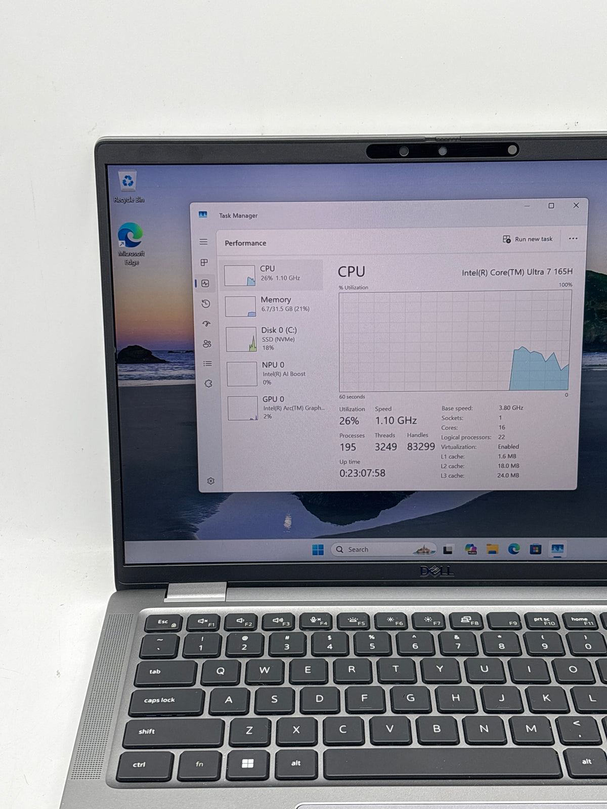 Dell Latitude 7450 14" Intel Core Ultra 7 165H 32GB RAM 512GB SSD Gray - Used