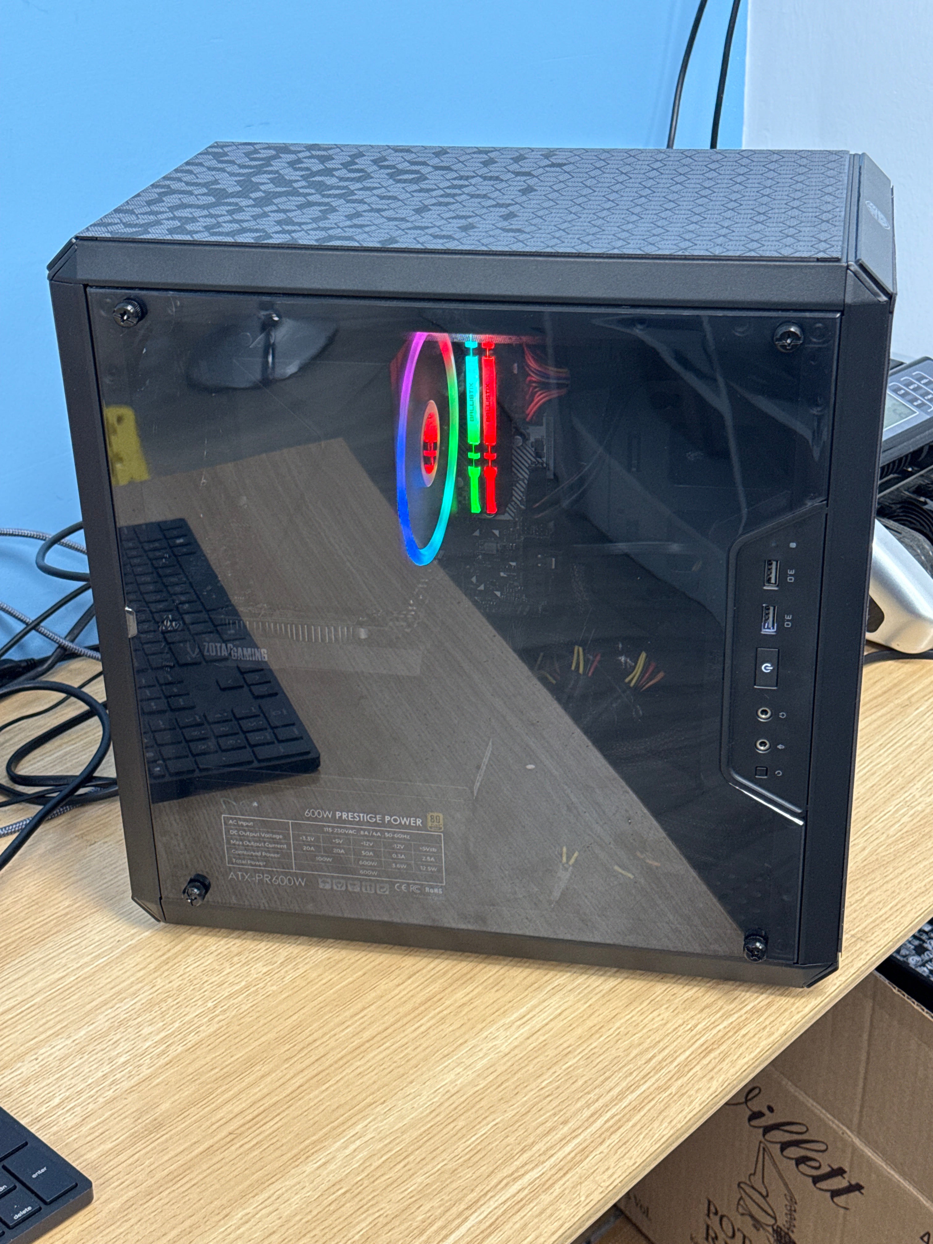 Gaming PC Ryzen 5 5500 16GB RAM 1TB SSD RTX 3050 - Used
