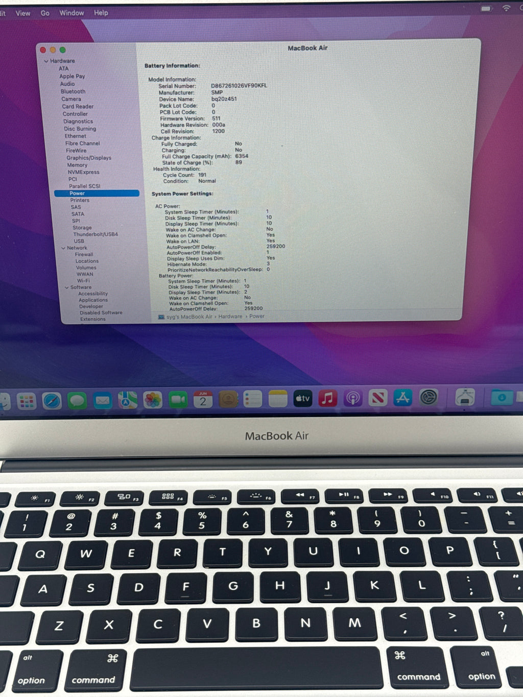 Apple MacBook Air 13" A1466 2017 i5 8GB RAM 128GB SSD