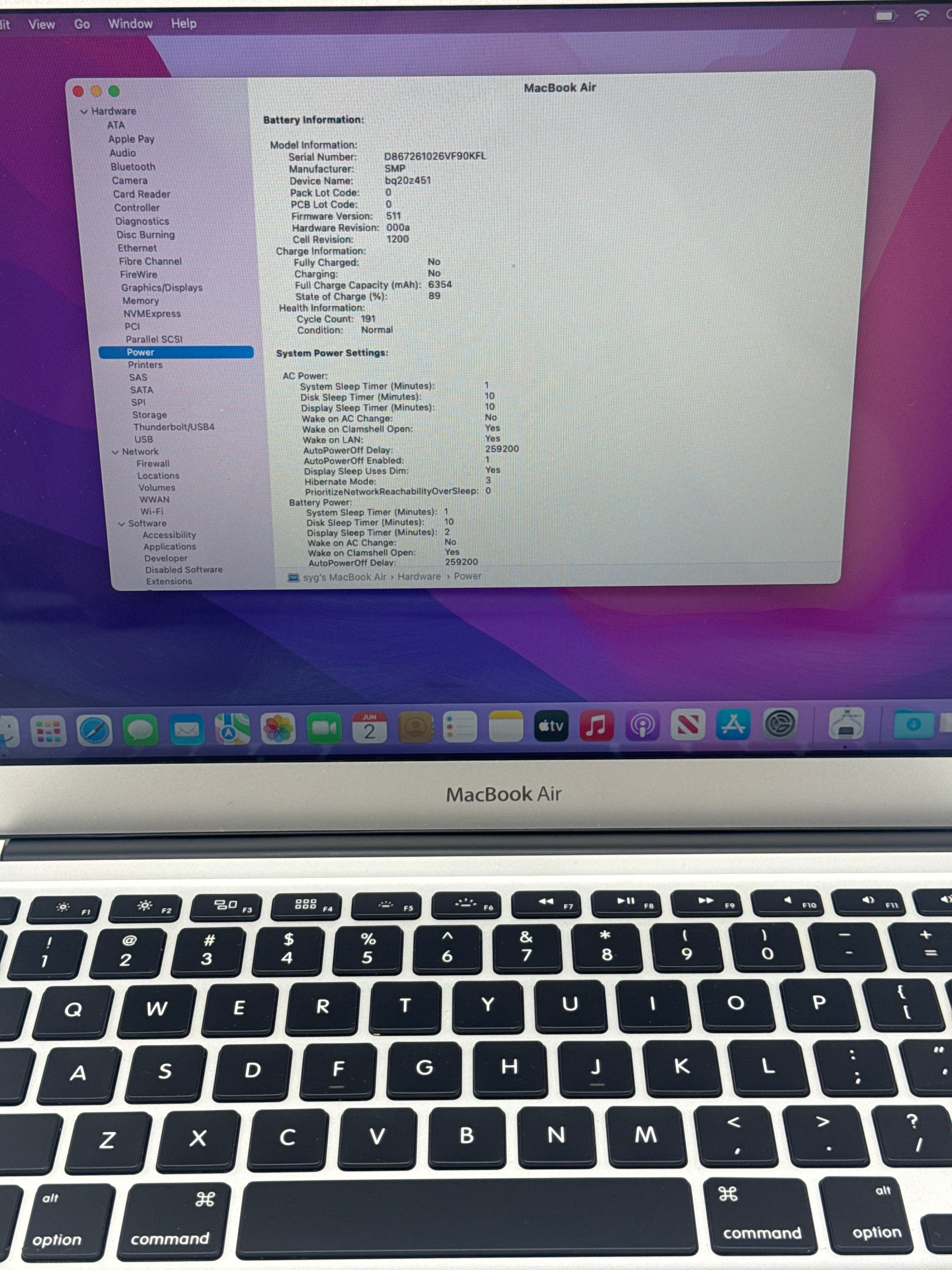 Apple MacBook Air 13" A1466 2017 i5 8GB RAM 128GB SSD