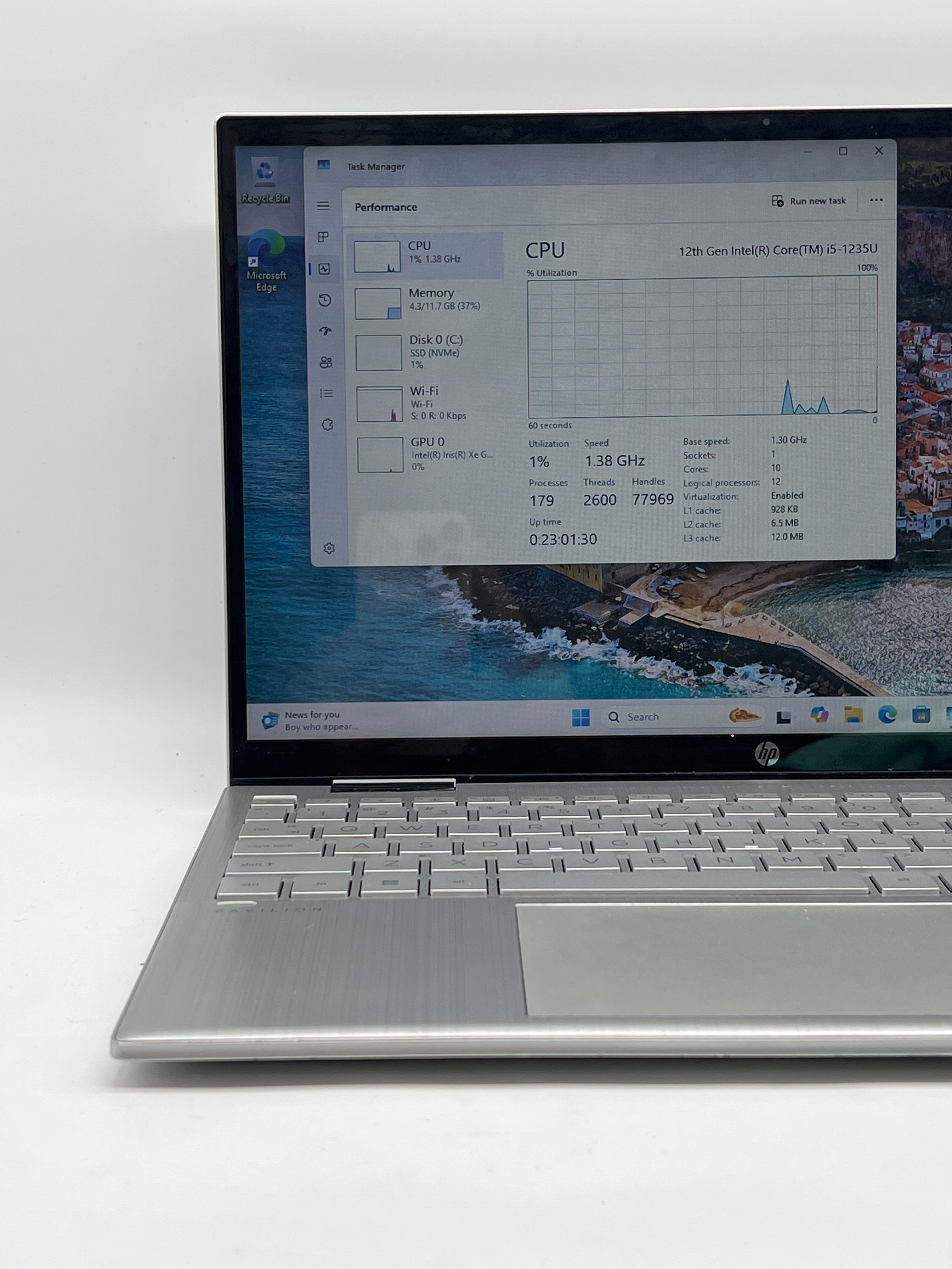 HP Pavilion x360 Convertible 15t-er100 i5-1235U 12GB RAM 256GB SSD - Used