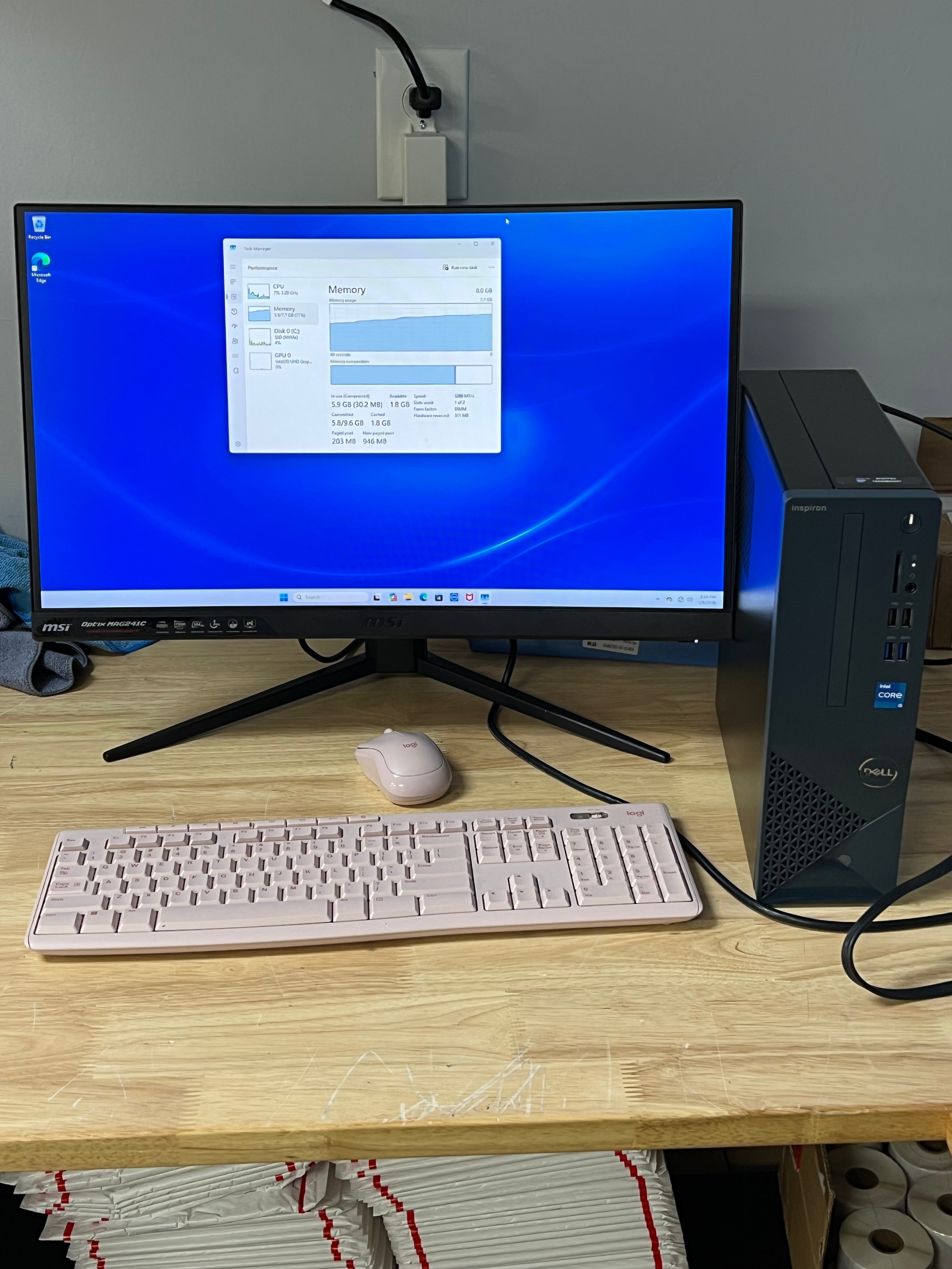 Dell Inspiron 3020 Desktop Computer Intel Core i5 8GB RAM 512GB Storage Black