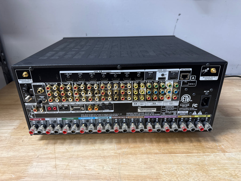 Denon AVR-X7200W 9-Channel AV Receiver 150W Dolby Atmos Wi-Fi - Used