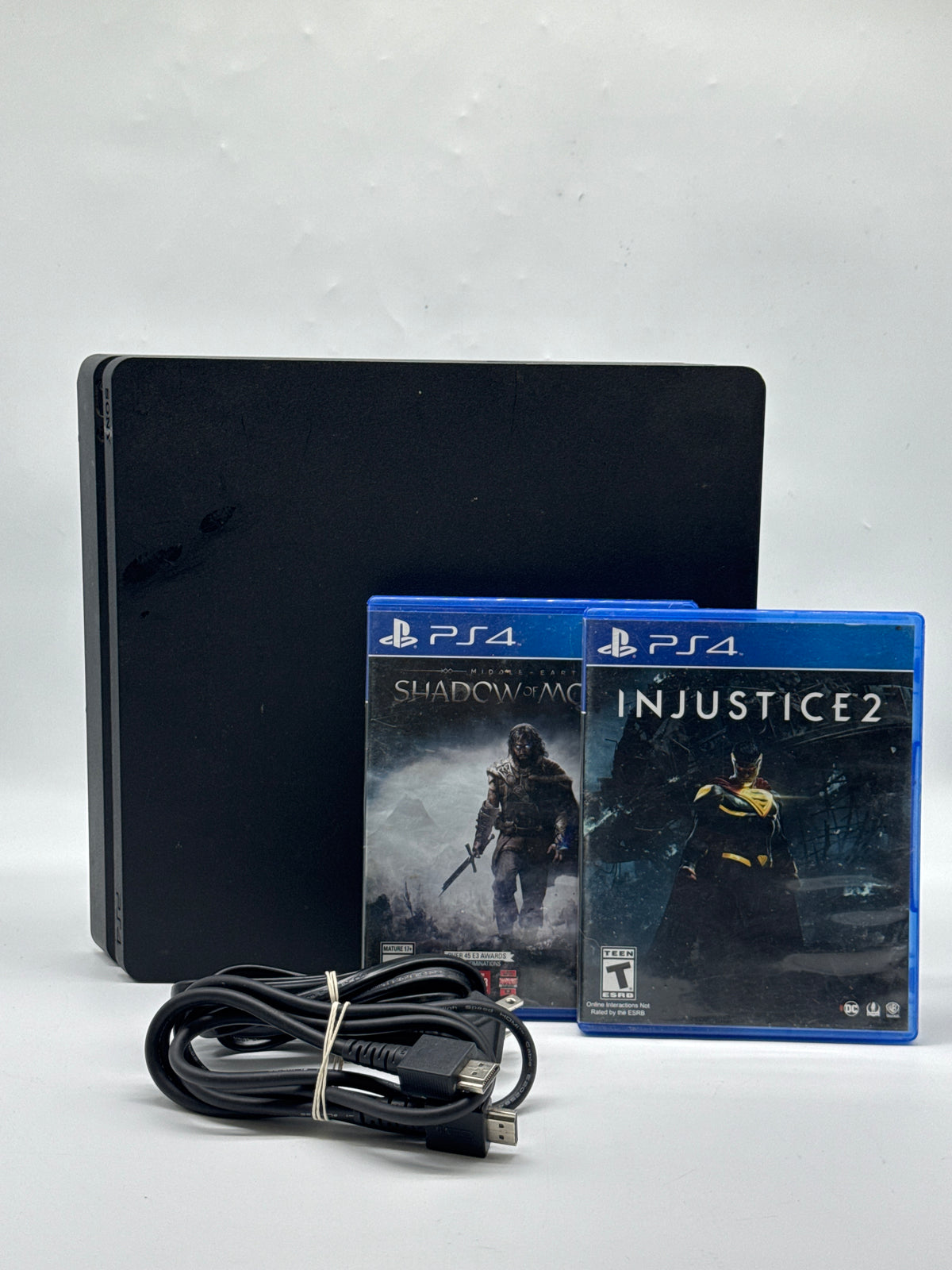 Sony PlayStation 4 Slim CUH-2115B 1TB HDD Black Console with 2 Games - Used