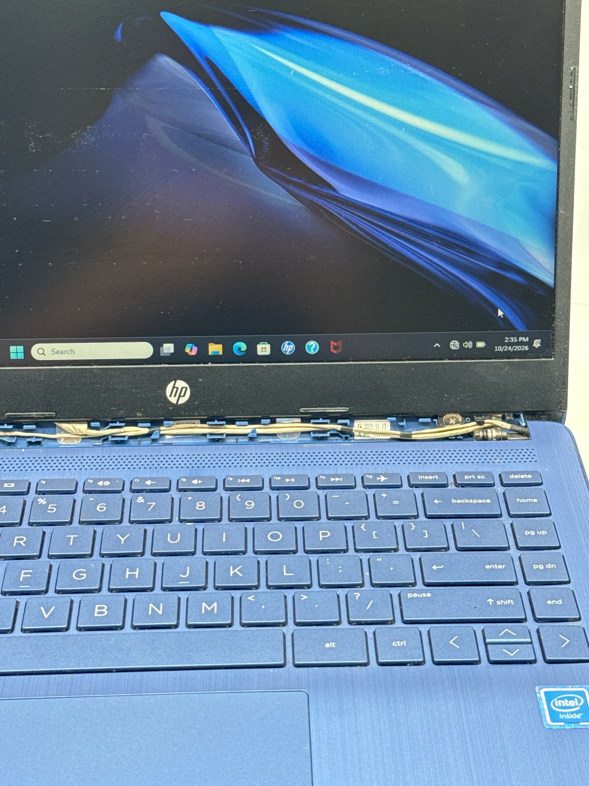 HP 14-cf2111wm 14in Celeron N4120 4GB RAM 64GB eMMC Blue Read