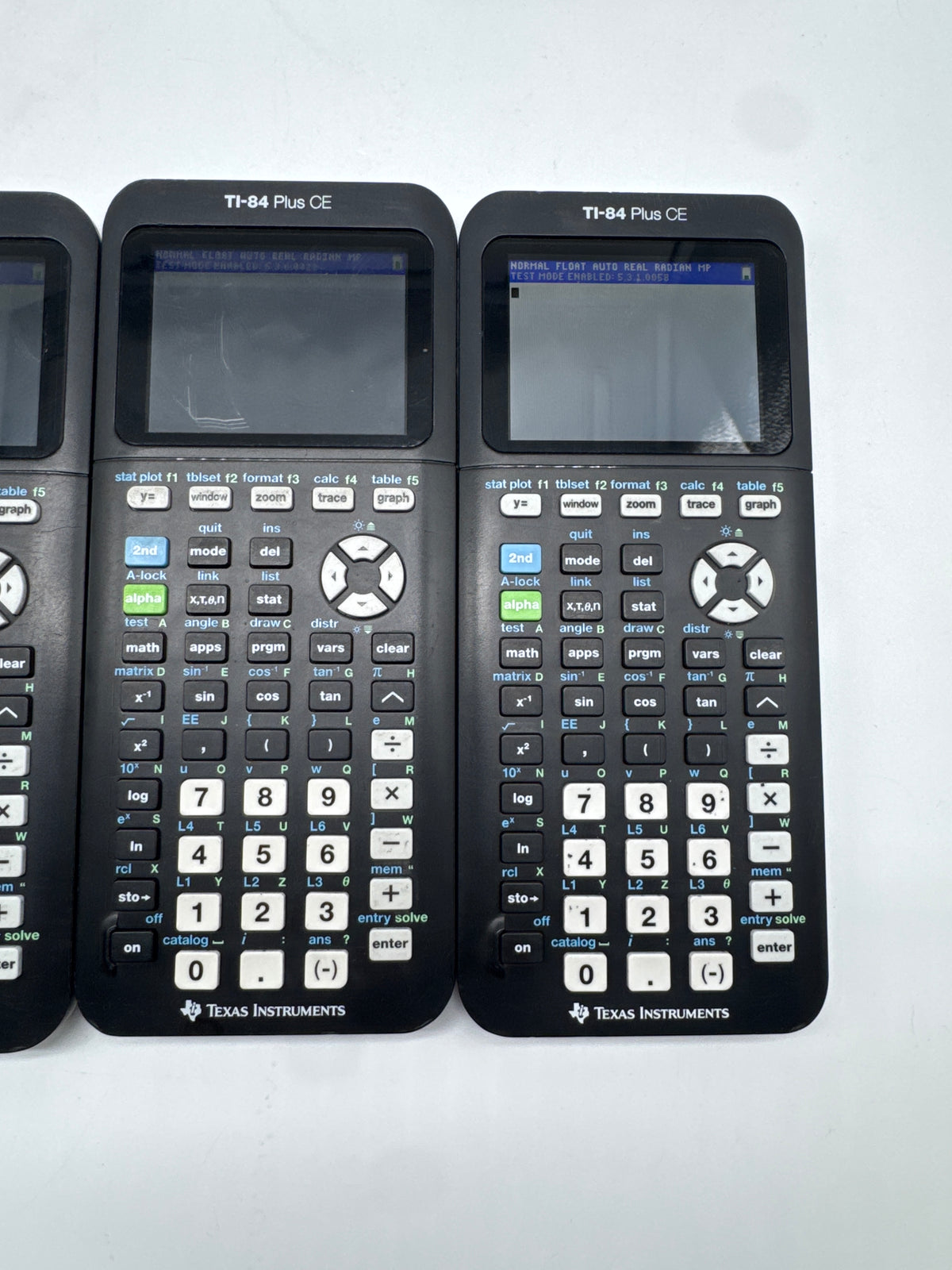 Texas Instruments TI-84 Plus CE Graphing Calculator White Lot of 10 - Used