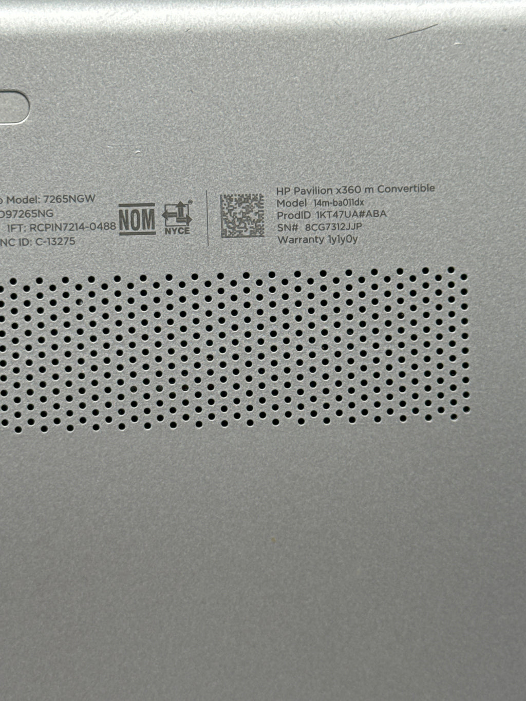 HP Pavilion x360 14m-ba011dx i5-7200U 8GB RAM 128GB SSD Broken Hinge Read