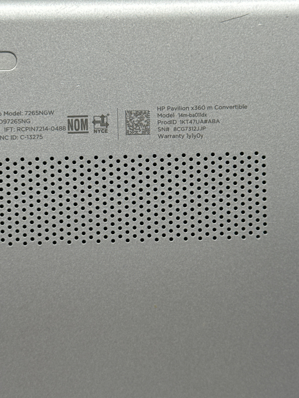 HP Pavilion x360 14m-ba011dx i5-7200U 8GB RAM 128GB SSD Broken Hinge Read