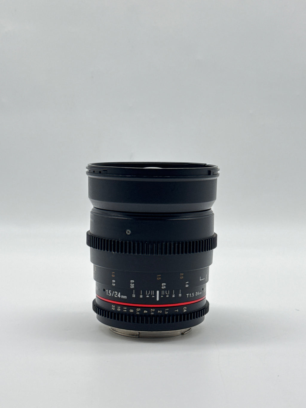 Rokinon 24mm T1.5 ED AS IF UMC Wide Angle Cine Lens - Read