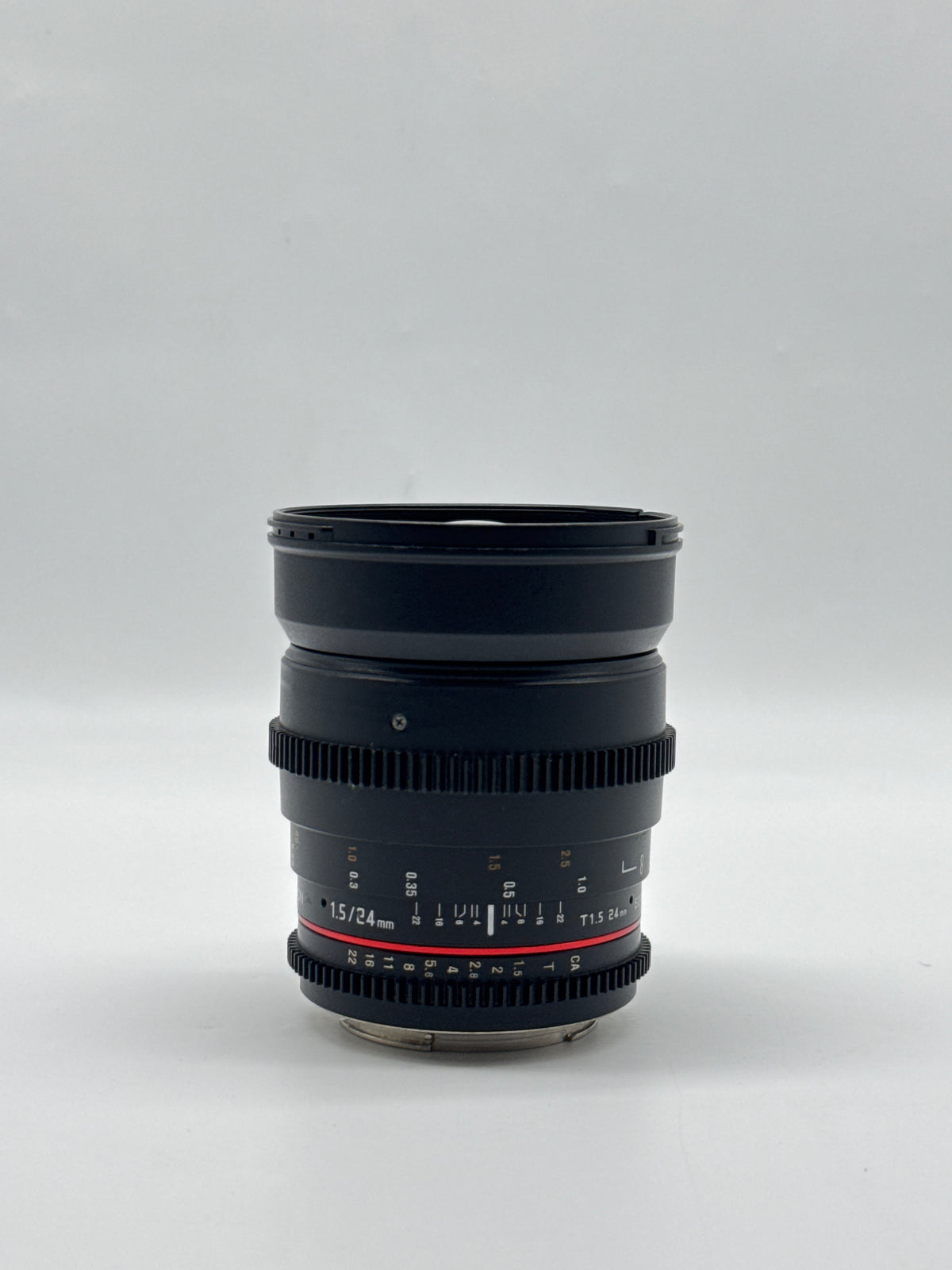 Rokinon 24mm T1.5 ED AS IF UMC Wide Angle Cine Lens - Read