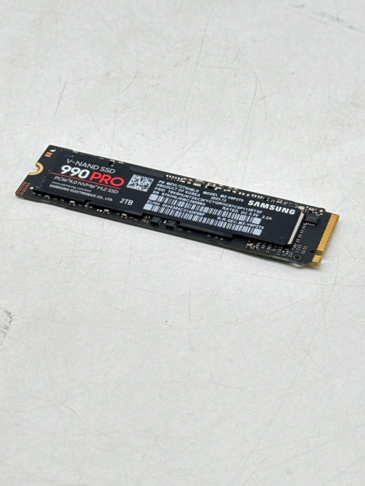 Samsung 990 PRO 2TB NVMe SSD PCIe Gen 4.0 x4 7450MB s - Used