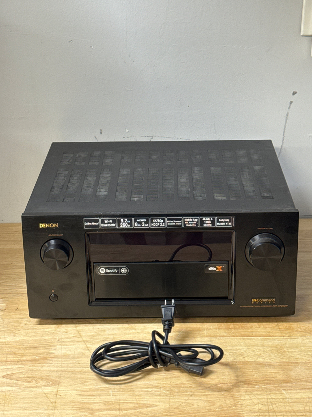 Denon AVR-X7200W 9-Channel AV Receiver 150W Dolby Atmos Wi-Fi - Used