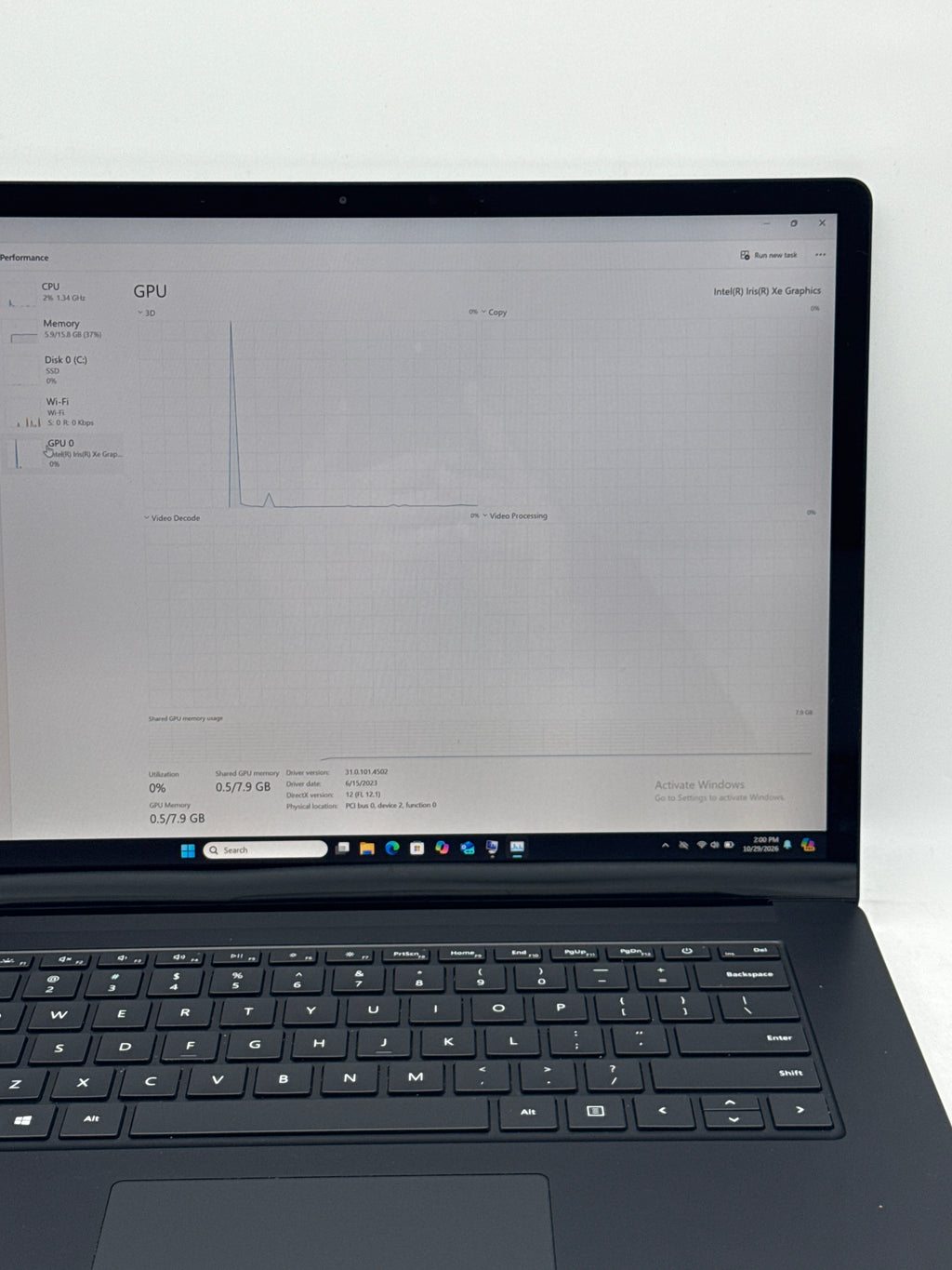 Microsoft Surface Laptop 4 1979 i7-1185G7 16GB RAM 512GB SSD Black - Used
