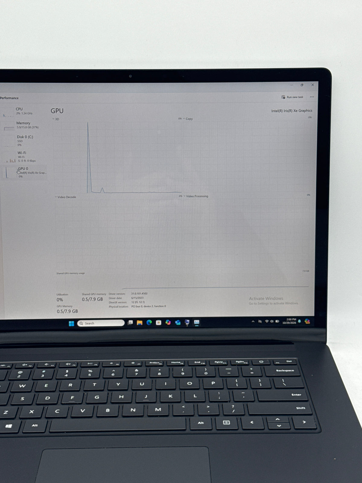 Microsoft Surface Laptop 4 1979 i7-1185G7 16GB RAM 512GB SSD Black - Used