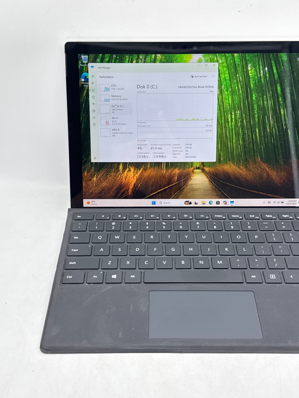 Microsoft Surface Pro 7 Plus i5-1135G7 16GB RAM 256GB SSD Silver - READ