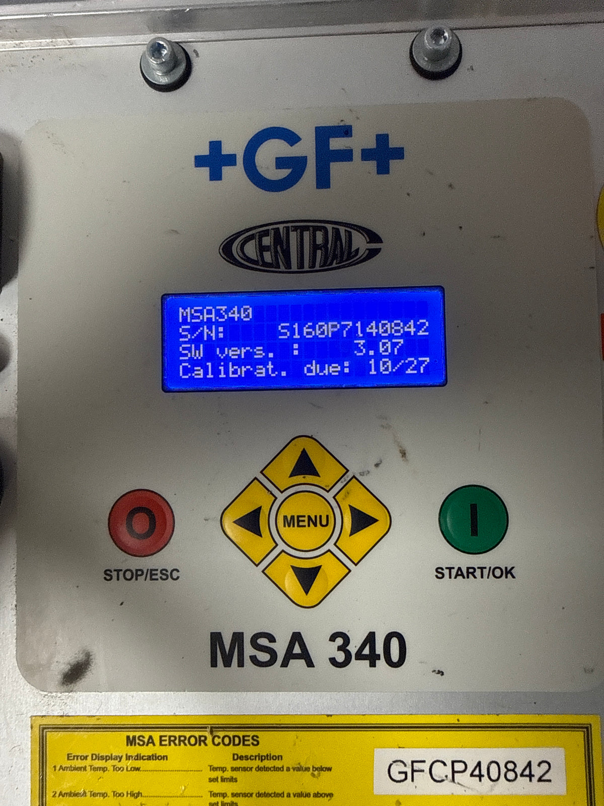Central MSA340 Polyvalent Electrofusion Machine for Plastic Pipe 115V Calibrated 10/27