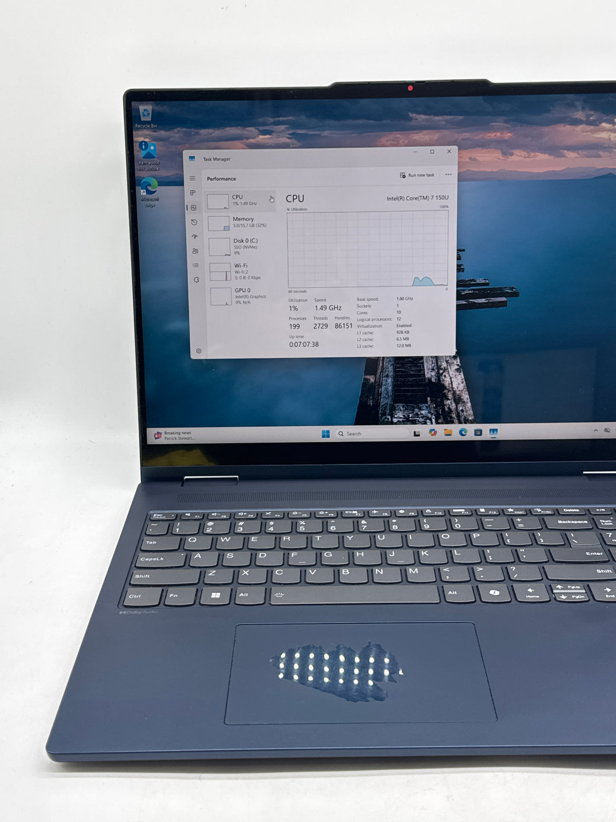 Lenovo IdeaPad 5 2in1 16IRU9 Intel Core 7 150U 16GB RAM 1TB SSD Read