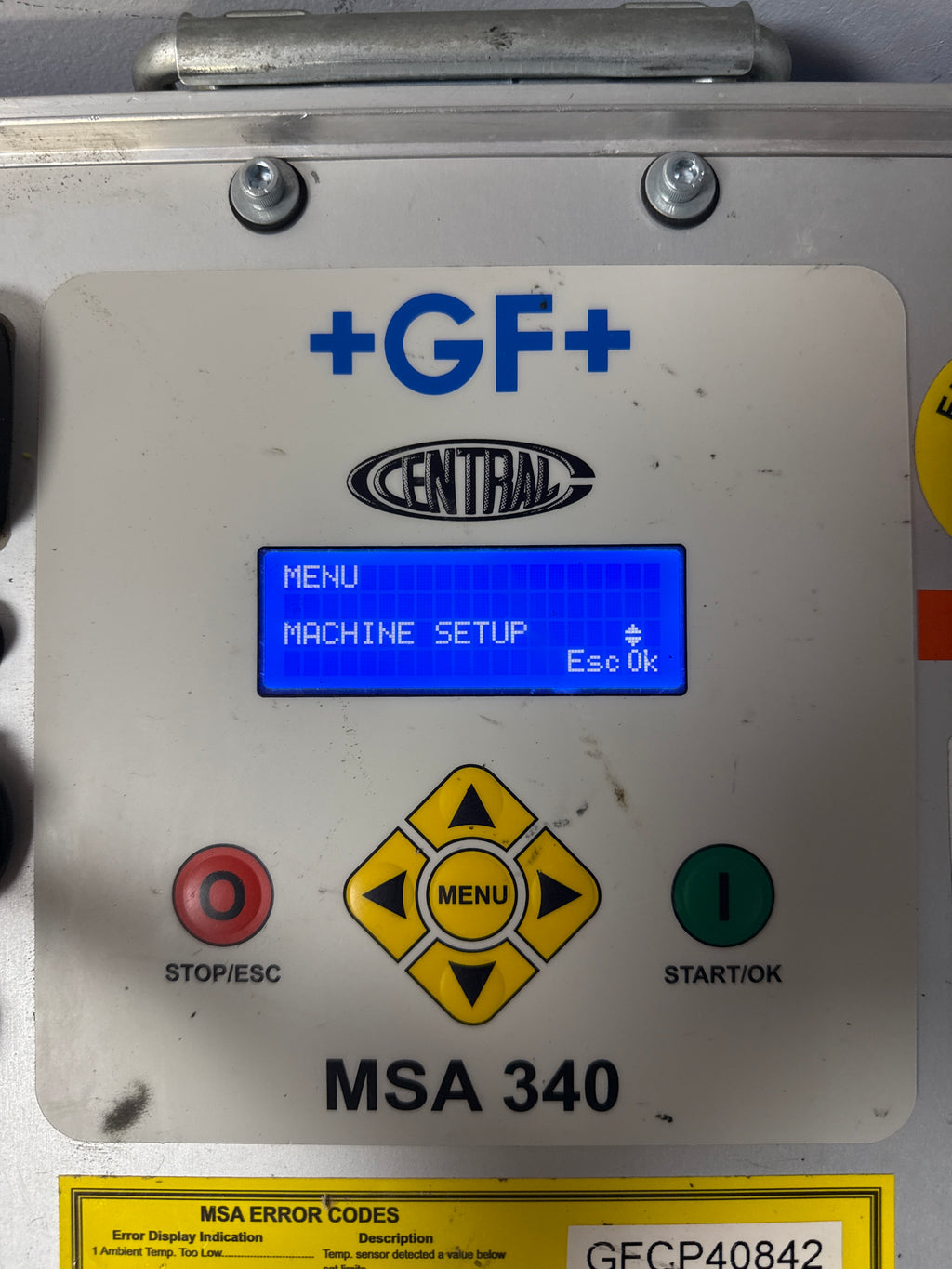 Central MSA340 Polyvalent Electrofusion Machine for Plastic Pipe 115V Calibrated 10/27