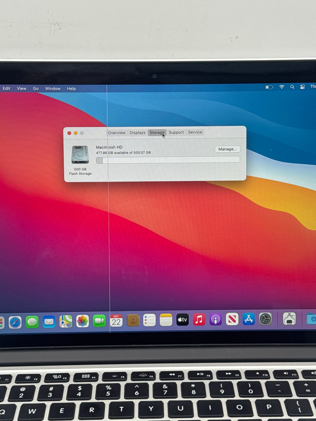 Apple MacBook Pro Retina 13in Late 2013 Core i7 16GB RAM 500GB Bad LCD Read