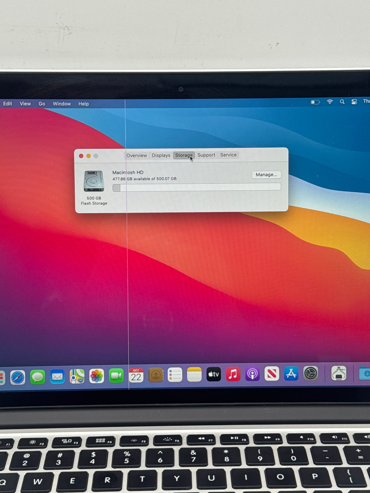 Apple MacBook Pro Retina 13in Late 2013 Core i7 16GB RAM 500GB Bad LCD Read