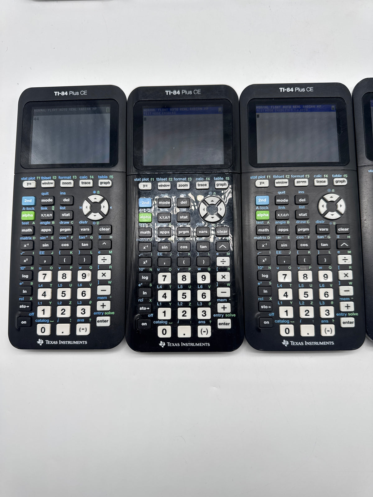Texas Instruments TI-84 Plus CE Graphing Calculator White Lot of 10 - Used