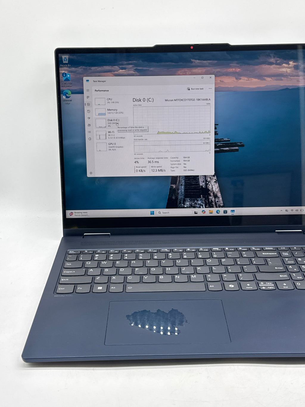 Lenovo IdeaPad 5 2in1 16IRU9 Intel Core 7 150U 16GB RAM 1TB SSD Read