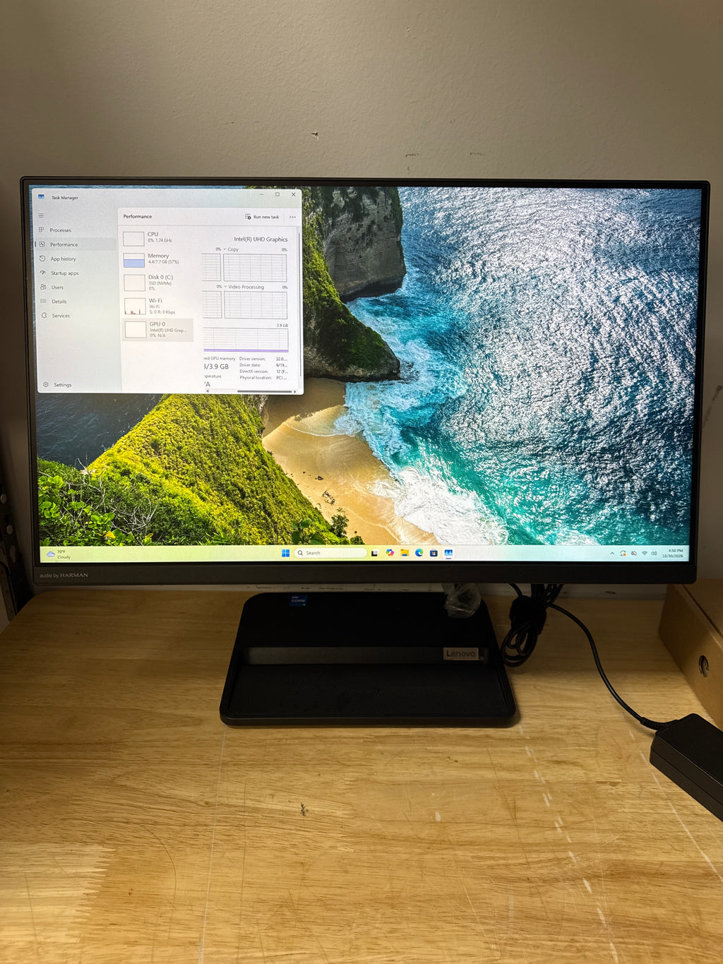 Lenovo IdeaCentre AIO 3 i5-12450H 8GB RAM 256GB SSD Black - Open Box