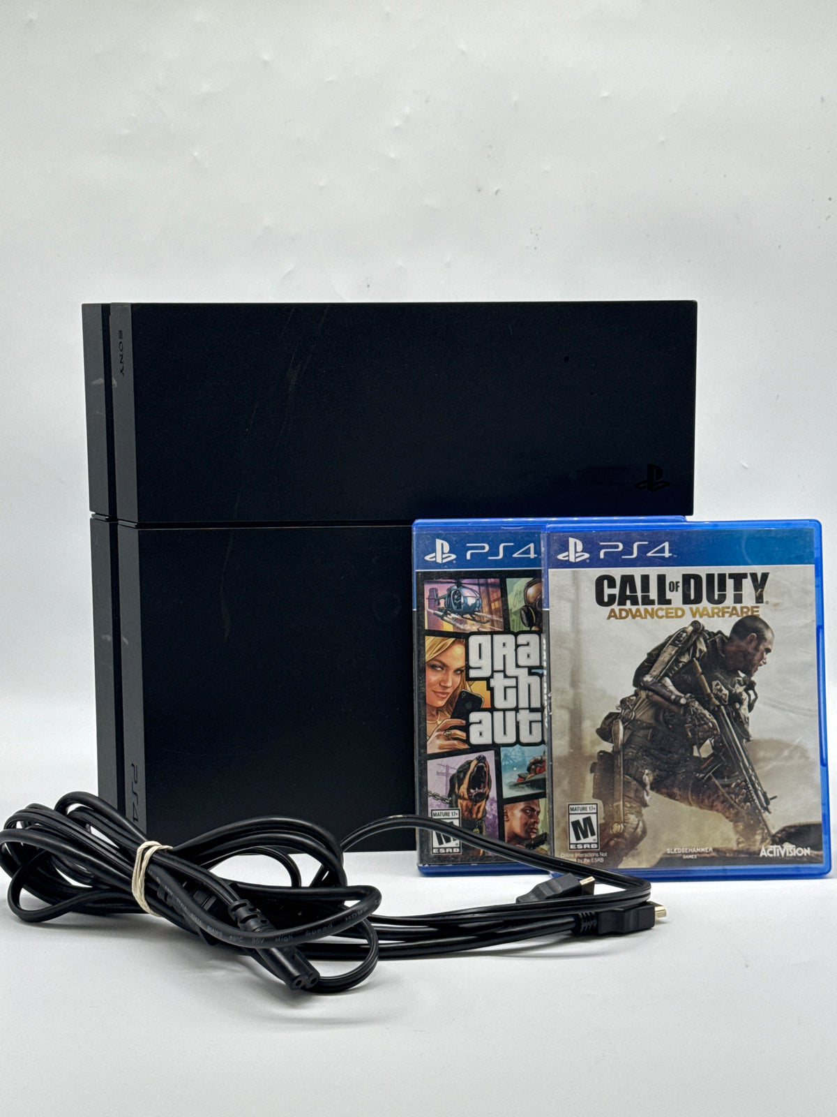 Sony PS4 CUH-1215A 500GB Black Console with 2 Games No Controller - Used