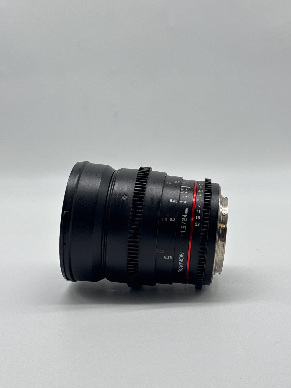 Rokinon 24mm T1.5 ED AS IF UMC Wide Angle Cine Lens - Read