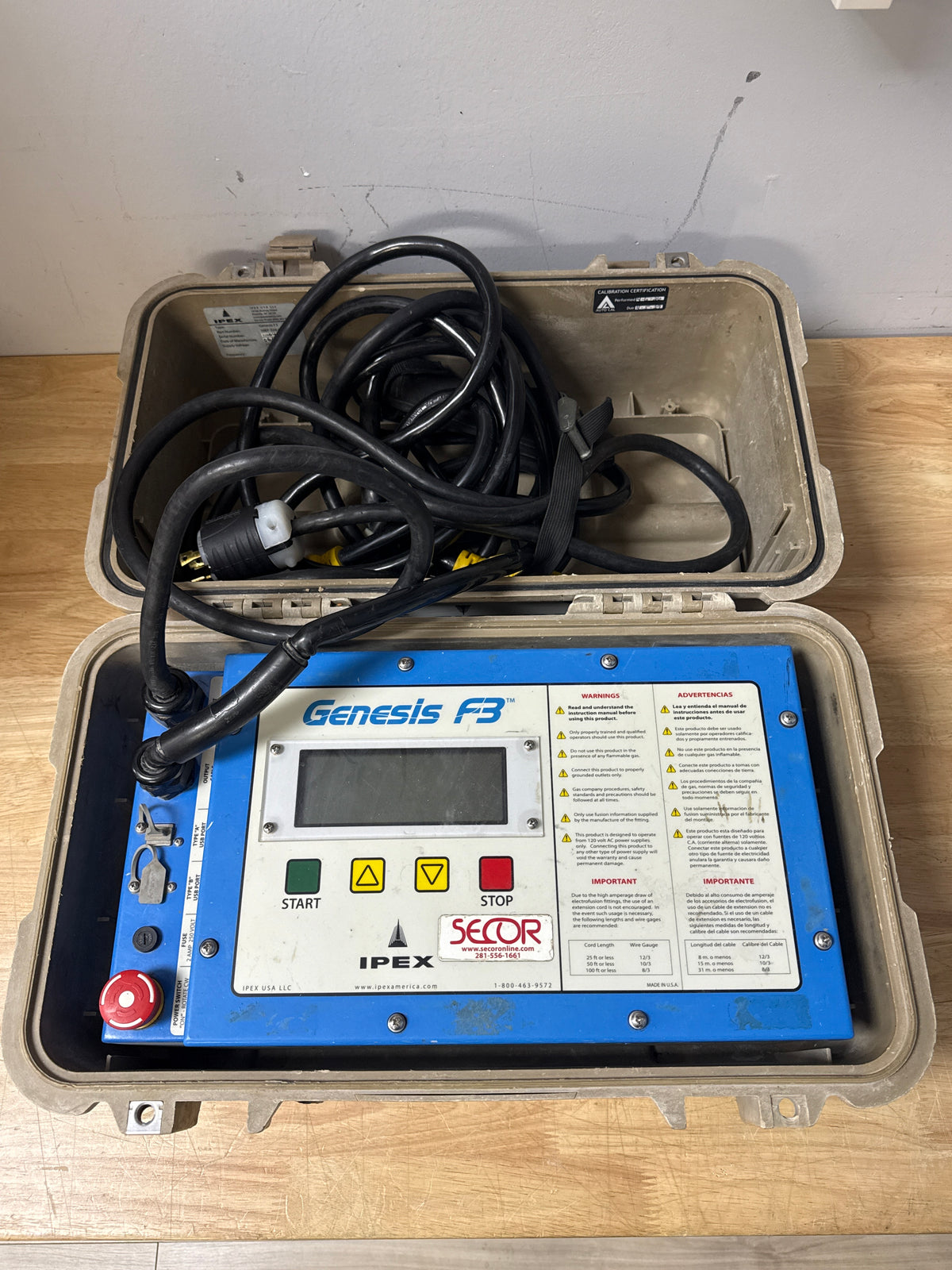 IPEX Genesis F3 Electrofusion Processor Unit 120V Calibrated 05/29