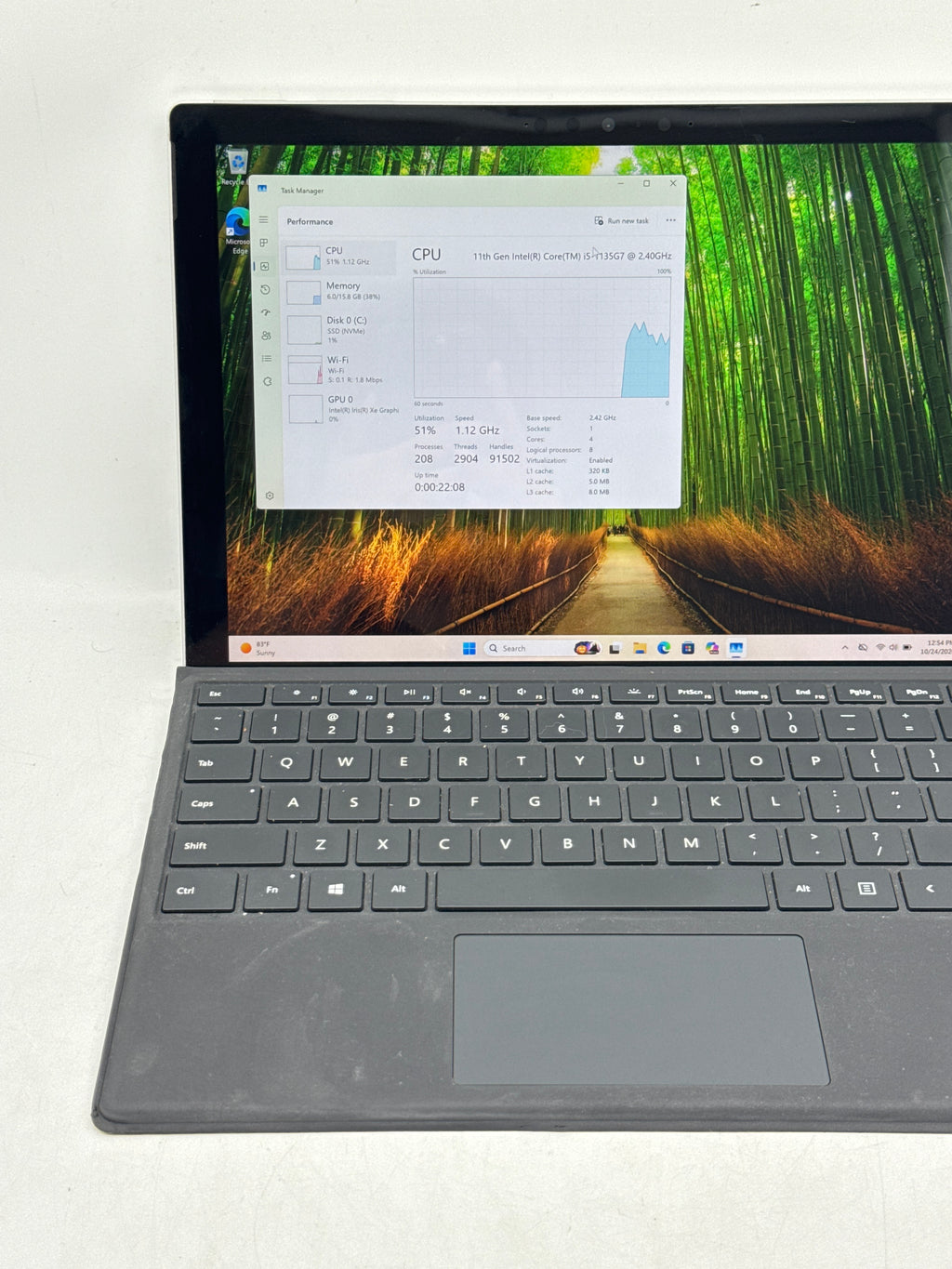Microsoft Surface Pro 7 Plus i5-1135G7 16GB RAM 256GB SSD Silver - READ