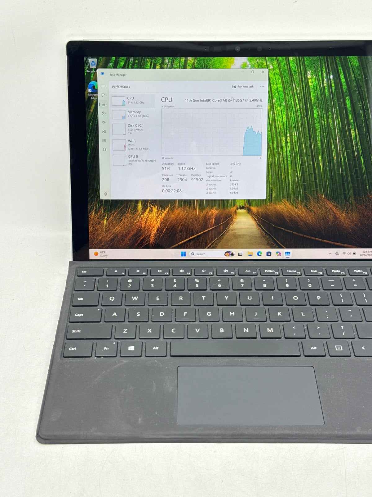 Microsoft Surface Pro 7 Plus i5-1135G7 16GB RAM 256GB SSD Silver - READ