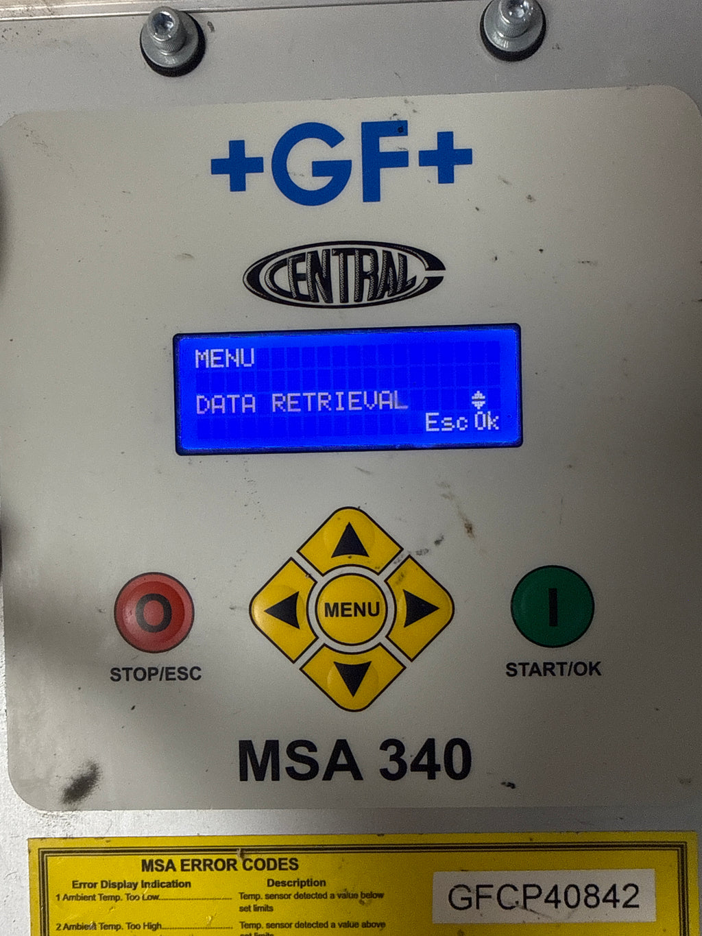 Central MSA340 Polyvalent Electrofusion Machine for Plastic Pipe 115V Calibrated 10/27