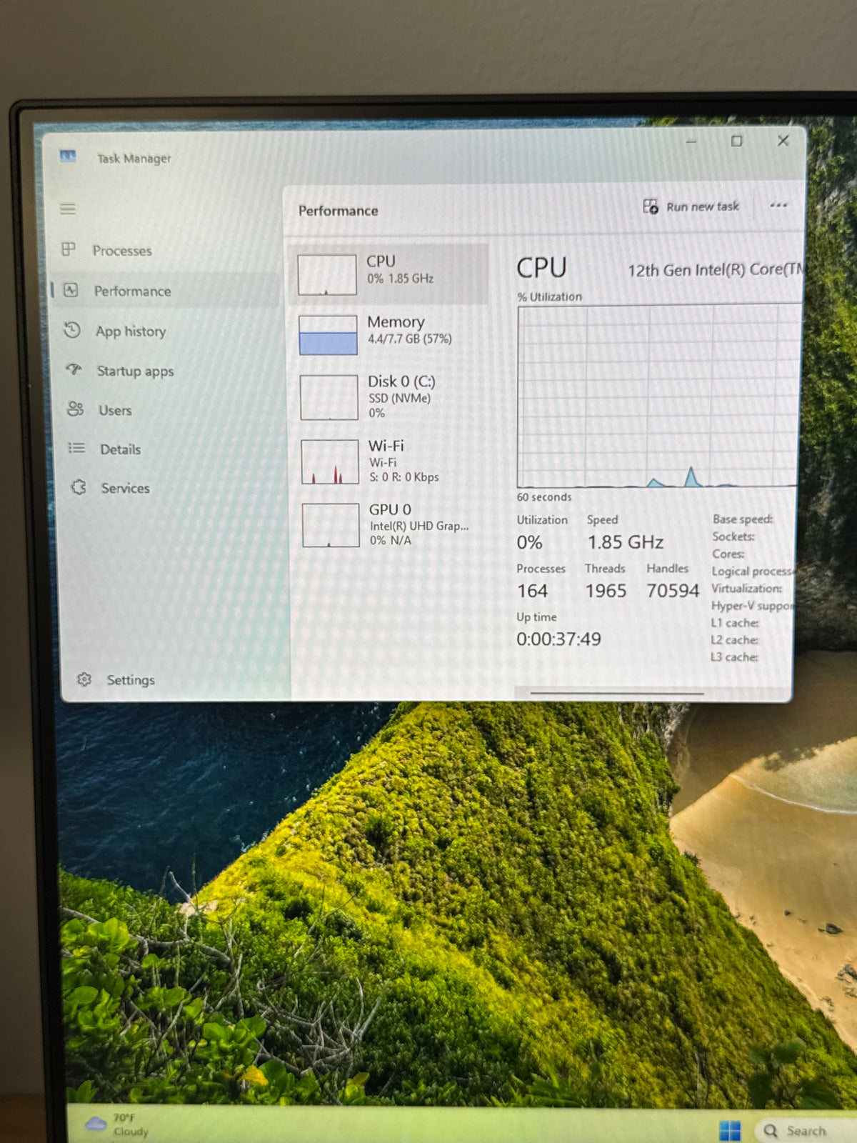 Lenovo IdeaCentre AIO 3 i5-12450H 8GB RAM 256GB SSD Black - Open Box