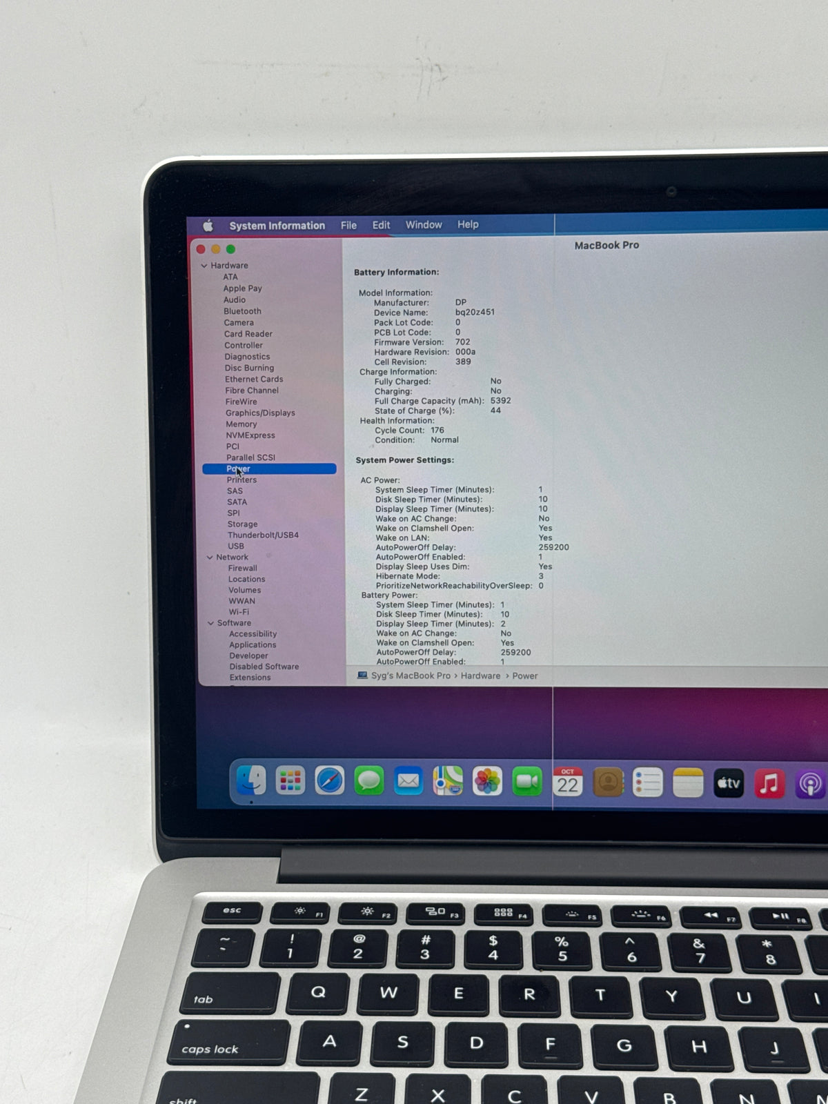 Apple MacBook Pro Retina 13in Late 2013 Core i7 16GB RAM 500GB Bad LCD Read