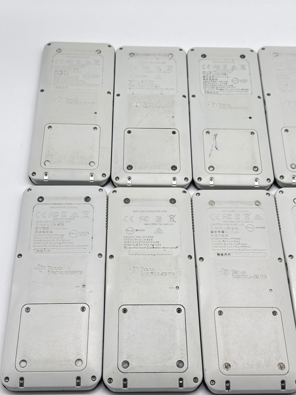 Texas Instruments TI-84 Plus CE Graphing Calculator White Lot of 10 - Used