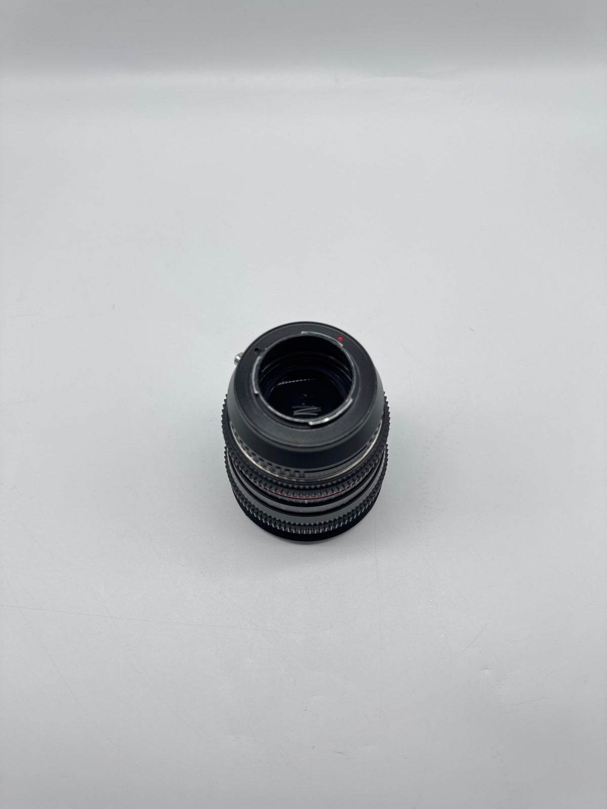 Rokinon 50mm T1.5 AS UMC Cine Lens with Fotodiox EOS M4 3 Adapter Black - Read