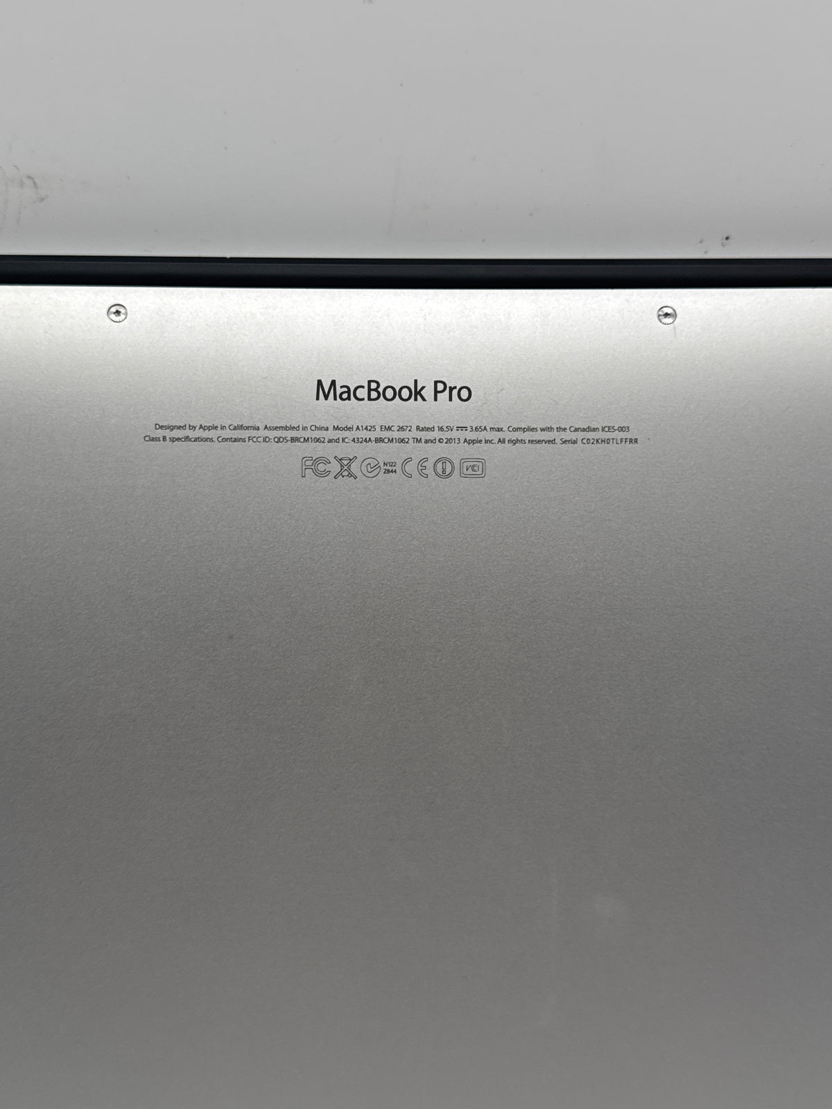 Apple MacBook Pro Retina 13in 2013 i5 8GB RAM 128GB Flash Storage Read