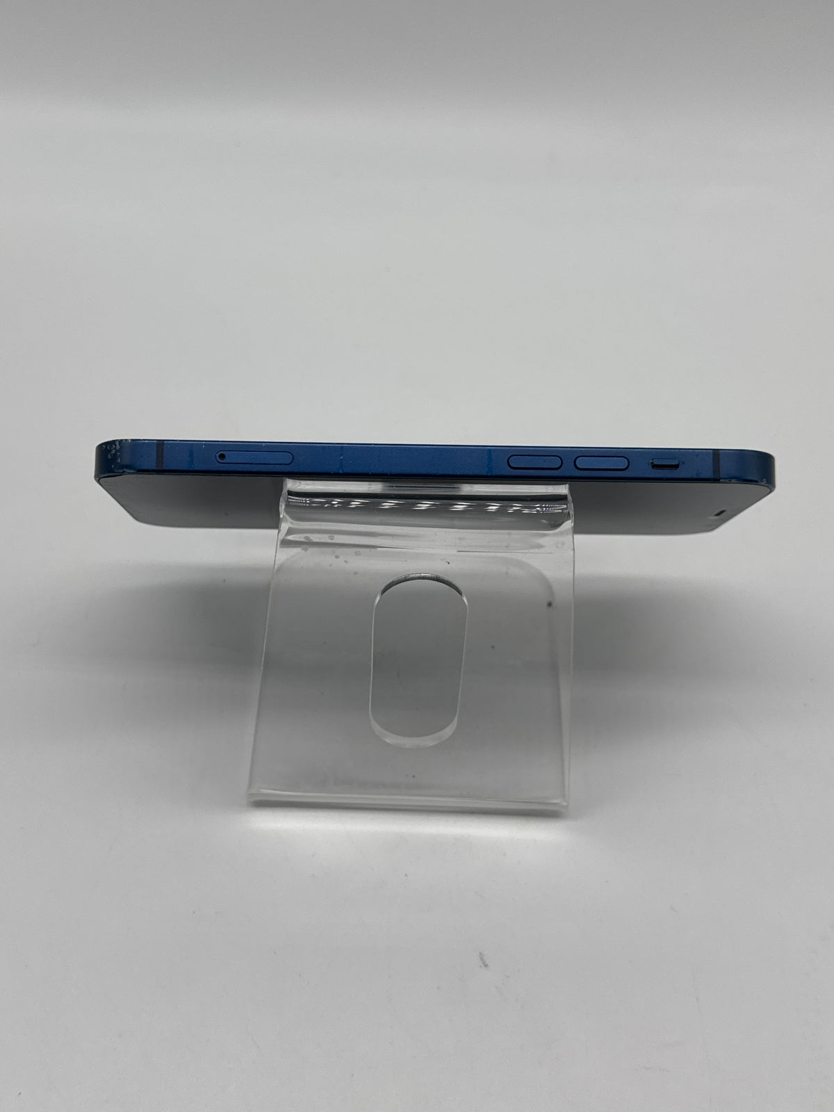 Apple iPhone 12 64GB Blue Cracked Back Glass Screen Crack Read